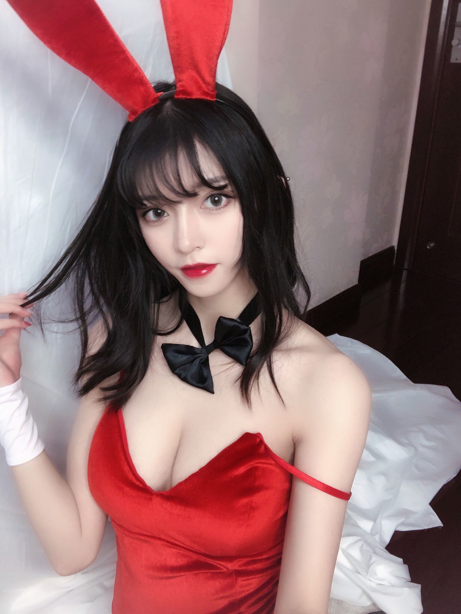 图片[7] - 銘銘Kizami 红丝绒兔女郎 [64P] - 机器猫次元 - 机器猫次元