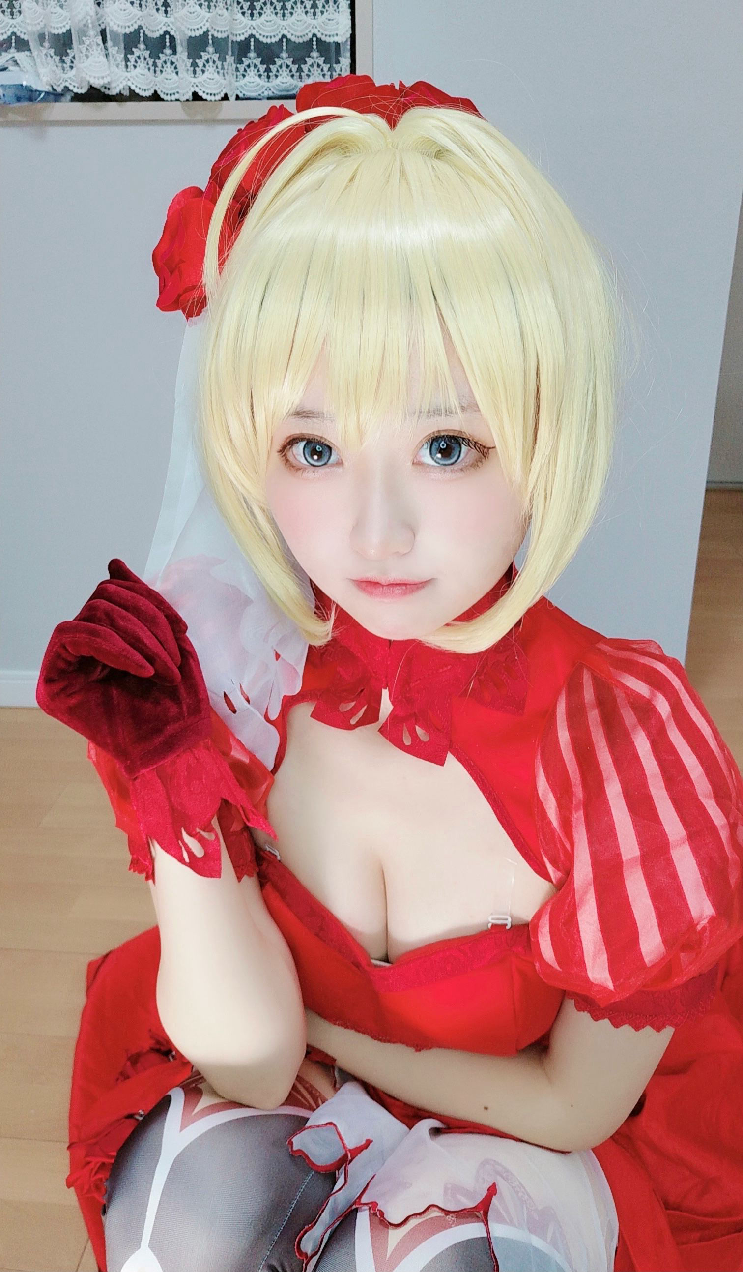 图片[1] - 千阳 - 尼禄红礼服 [11P] - 机器猫次元 - 机器猫次元