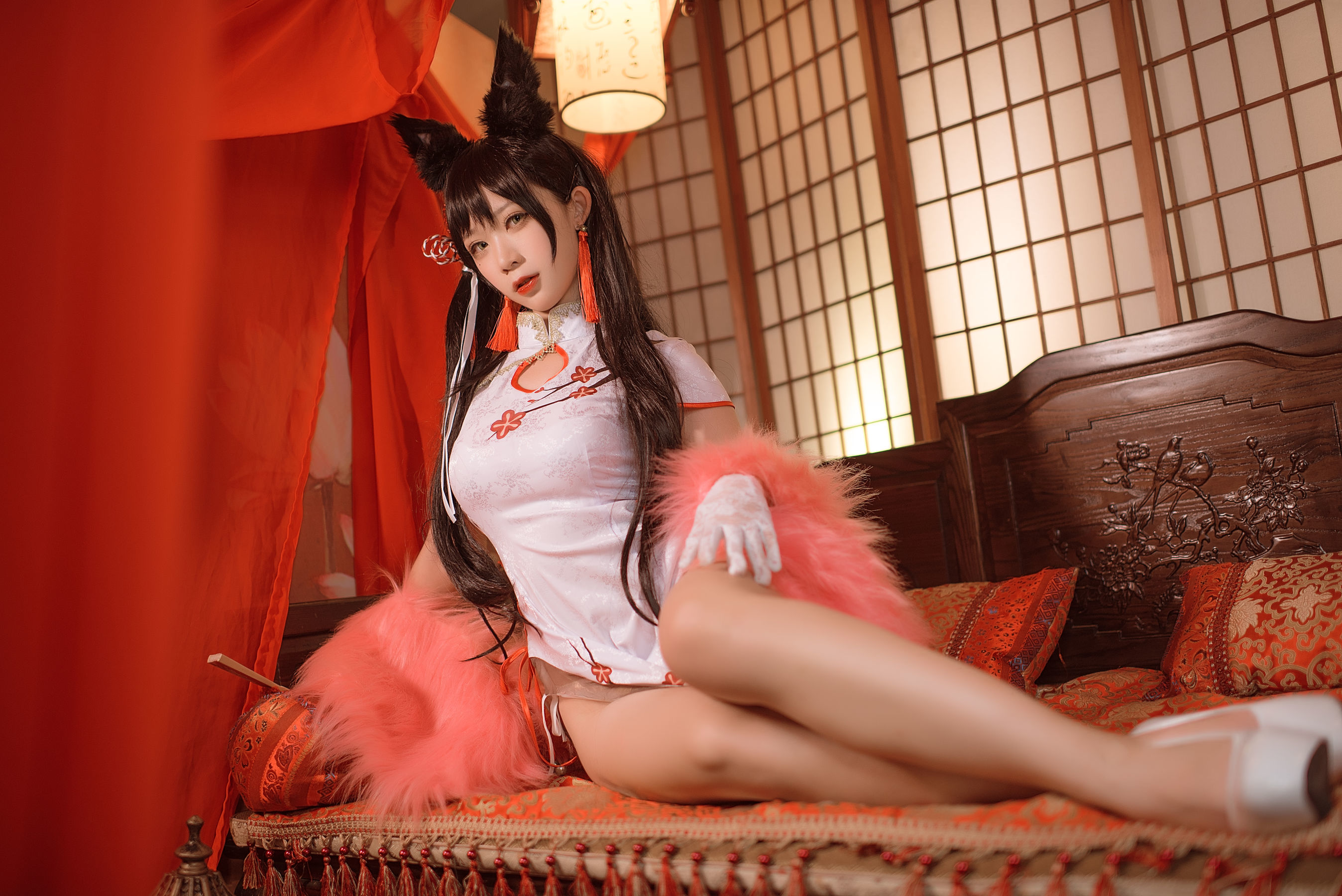 图片[1] - 樱落酱w 爱宕新春旗袍 [16P] - 机器猫次元 - 机器猫次元