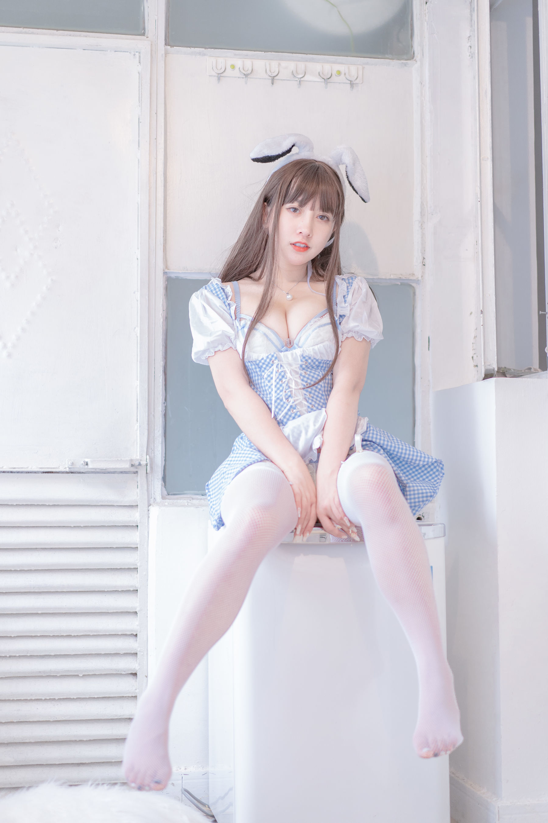 图片[6] - 过期米线线喵 - 蓝白女佣 [28P] - 机器猫次元 - 机器猫次元