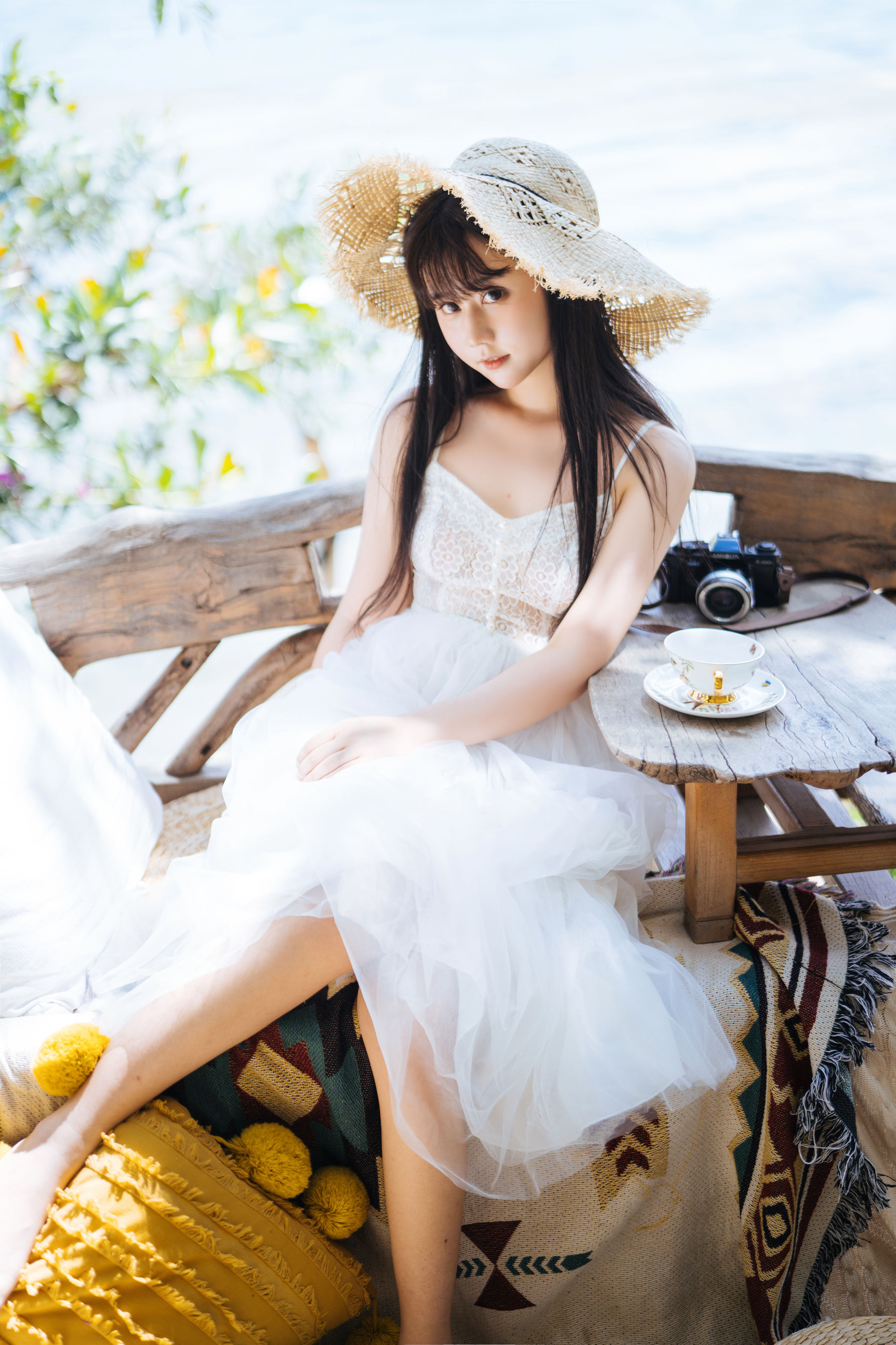 图片[5] - 镜酱 - 静夏之白裙少女 [50P] - 机器猫次元 - 机器猫次元