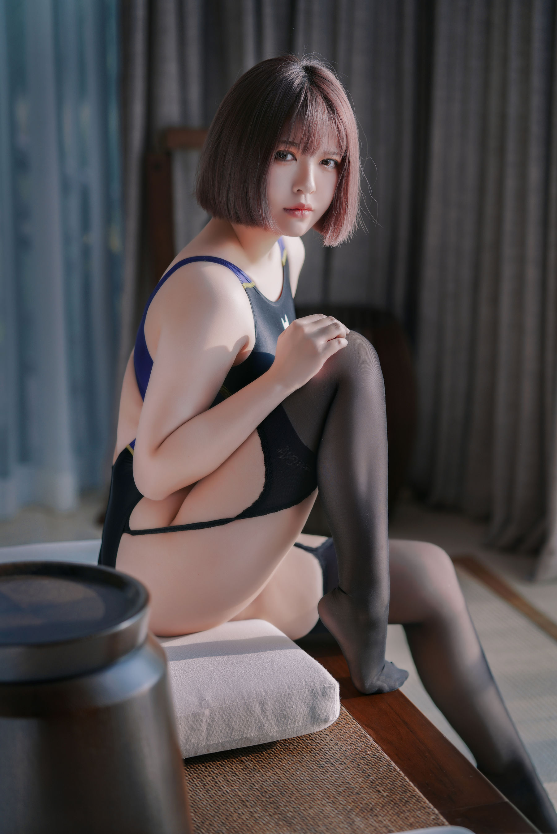 图片[8] - 半半子 - 競泳水着を着た彼女 [35P] - 机器猫次元 - 机器猫次元