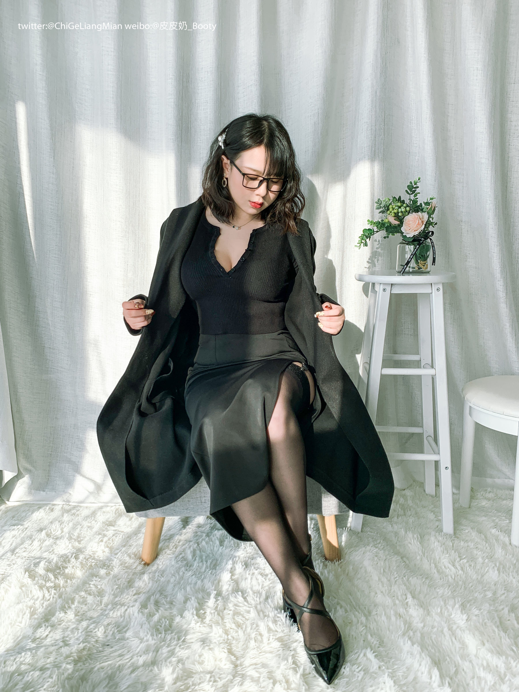 图片[3] - 皮皮奶可可爱了啦 黑色OL [120P] - 机器猫次元 - 机器猫次元