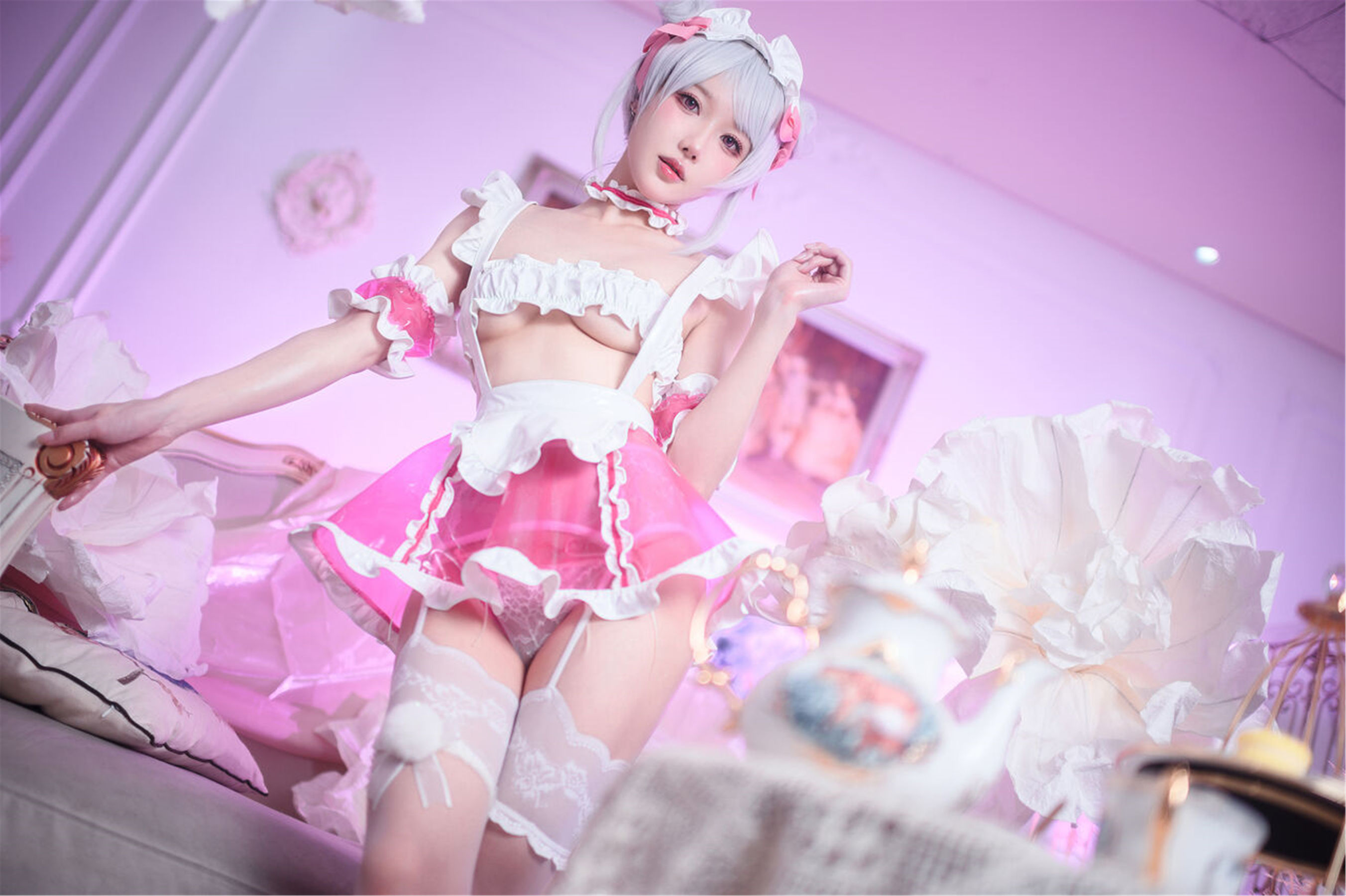 图片[4] - 阿包也是兔娘 - 七夕粉粉女仆 [49P] - 机器猫次元 - 机器猫次元