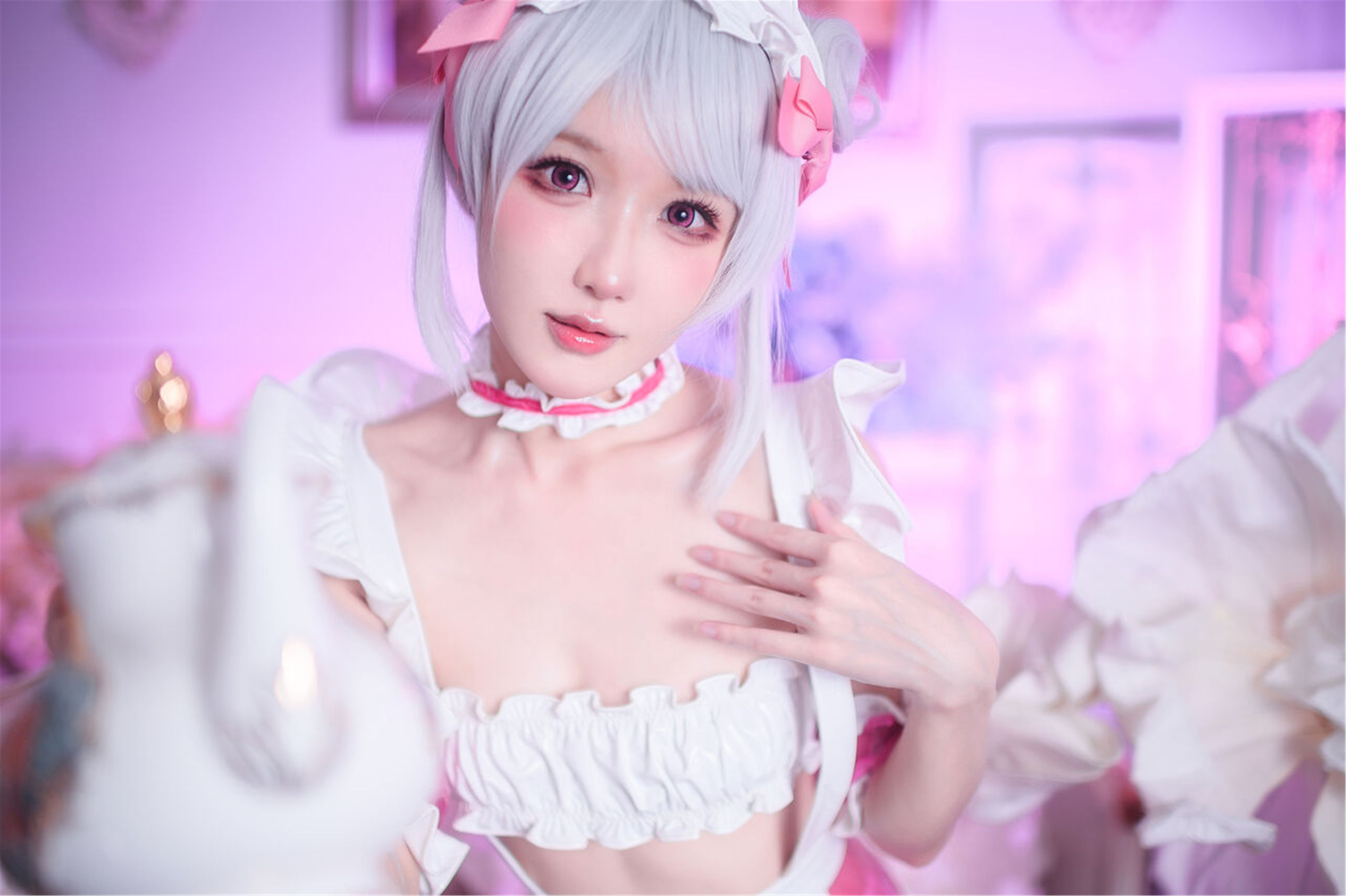 图片[3] - 阿包也是兔娘 - 七夕粉粉女仆 [49P] - 机器猫次元 - 机器猫次元