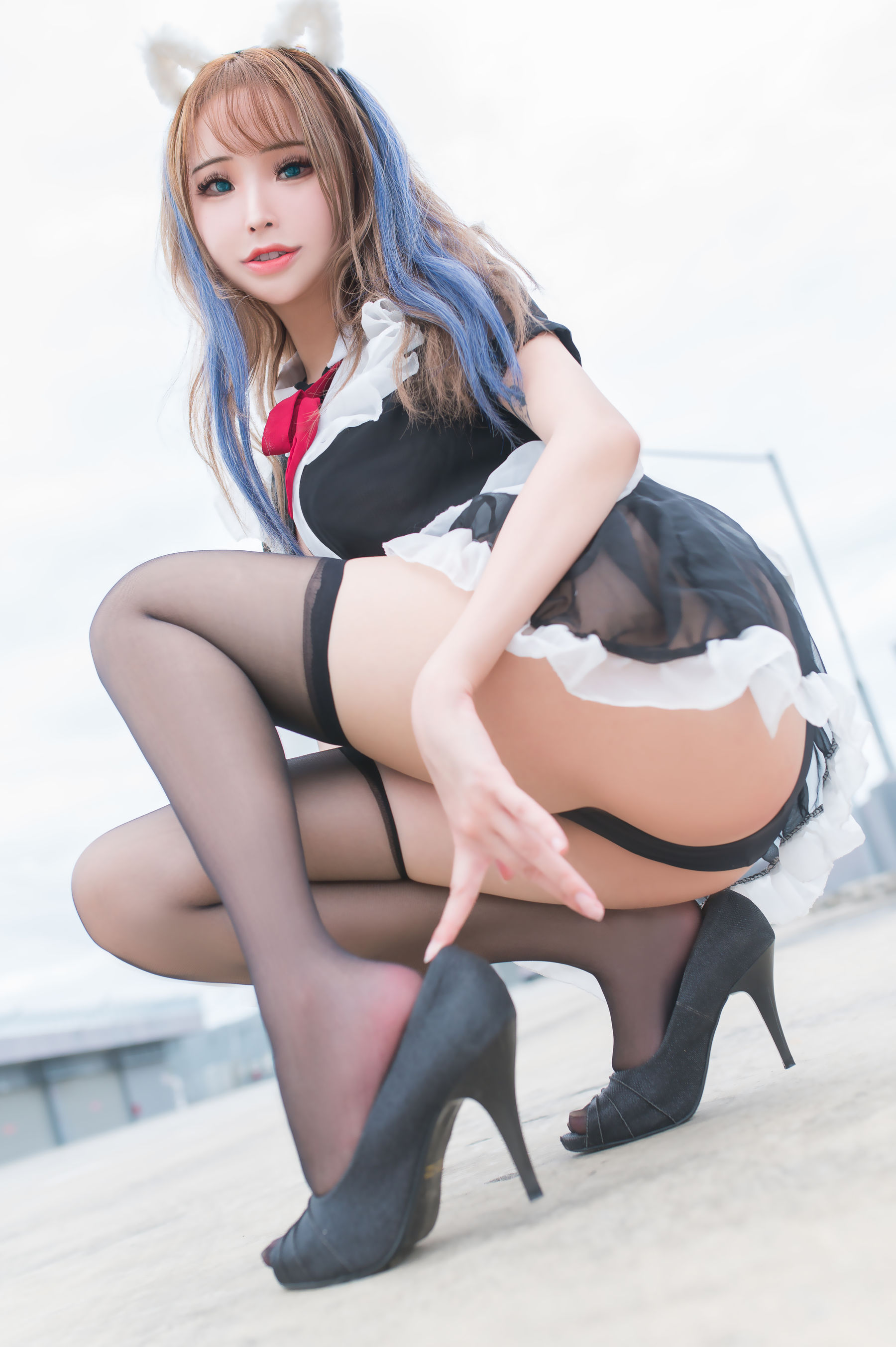 图片[6] - 花リリ - Rooftop Maid [21P] - 机器猫次元 - 机器猫次元