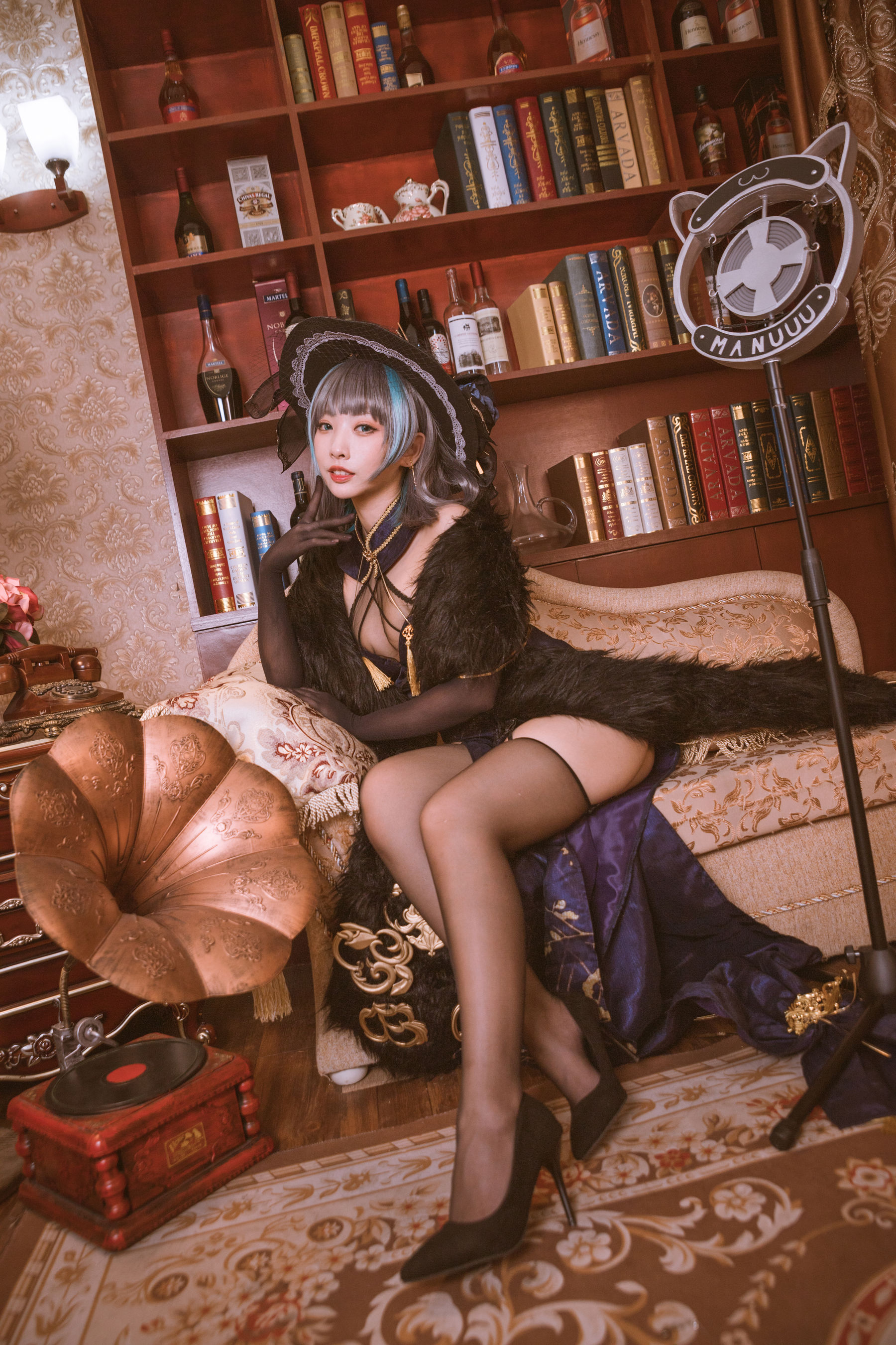 图片[2] - 宫本桜 - 柴郡旗袍 音乐绚烂CaitSith [20P] - 机器猫次元 - 机器猫次元