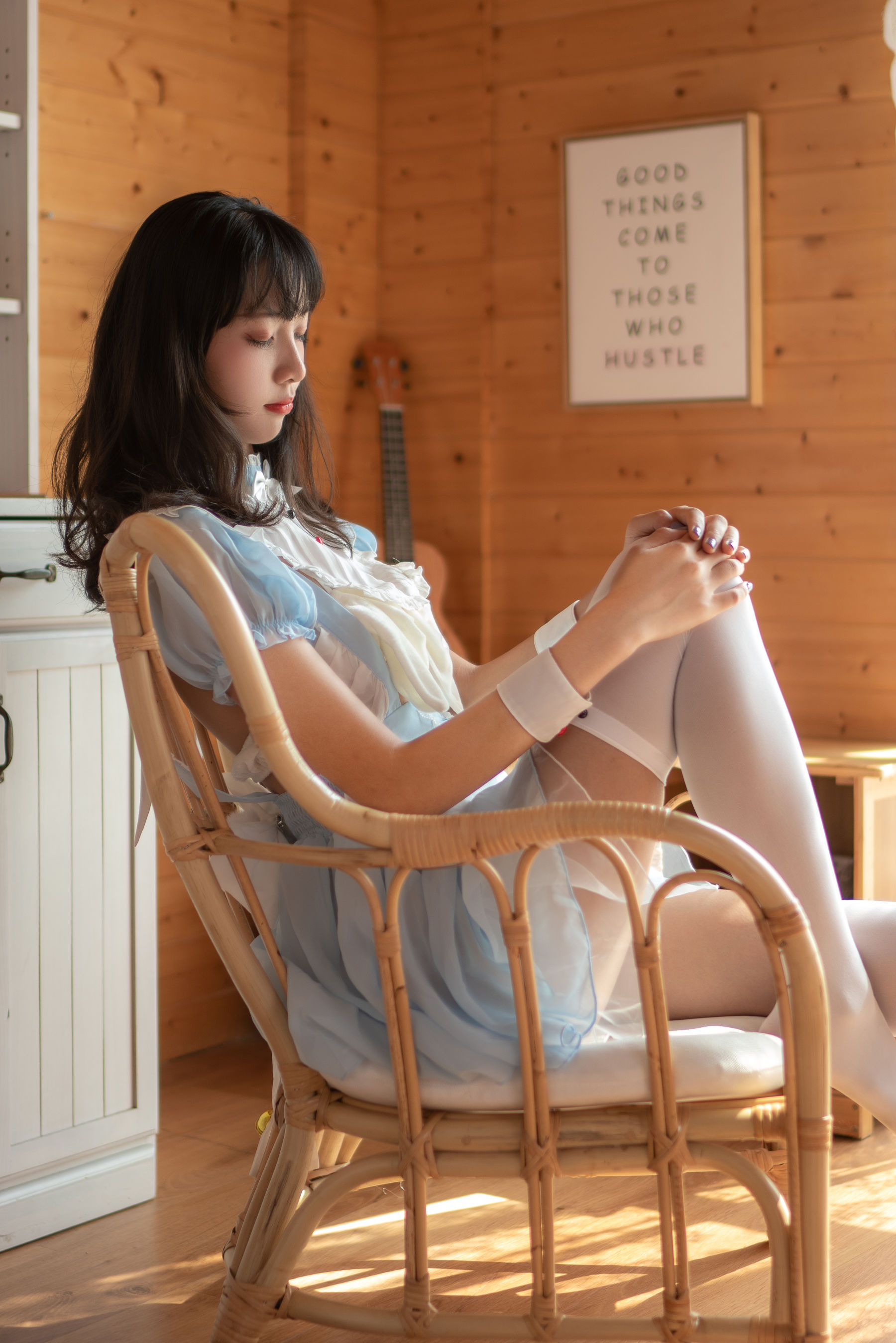 图片[1] - 清纯妹子西瓜 - 蓝白女仆 [26P] - 机器猫次元 - 机器猫次元