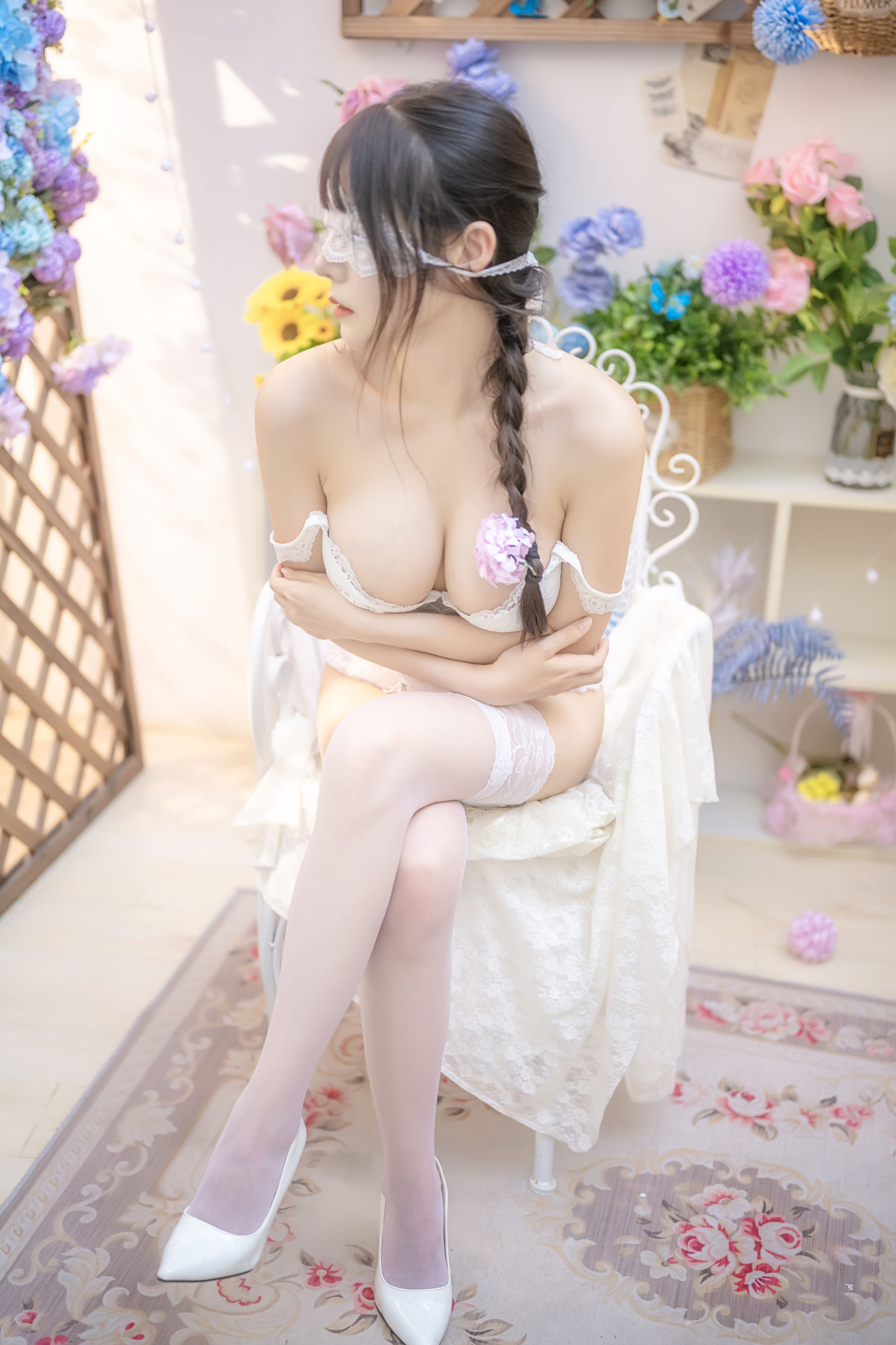 图片[1] - 香草喵露露 - 白色玫瑰 [48P] - 机器猫次元 - 机器猫次元
