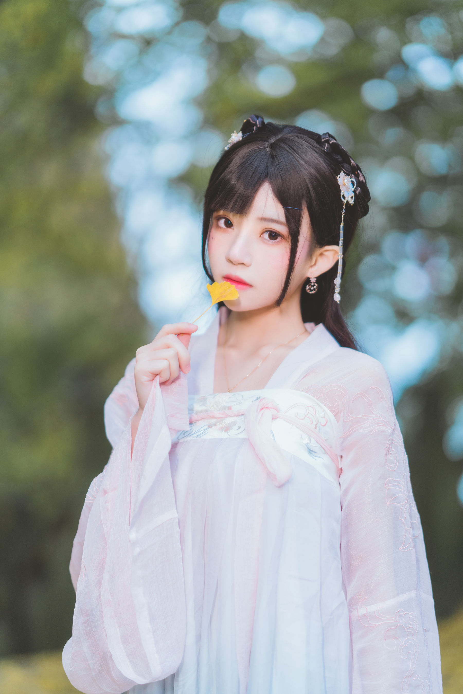 图片[2] - 桜桃喵 - 温柔之汉服银杏 [10P] - 机器猫次元 - 机器猫次元