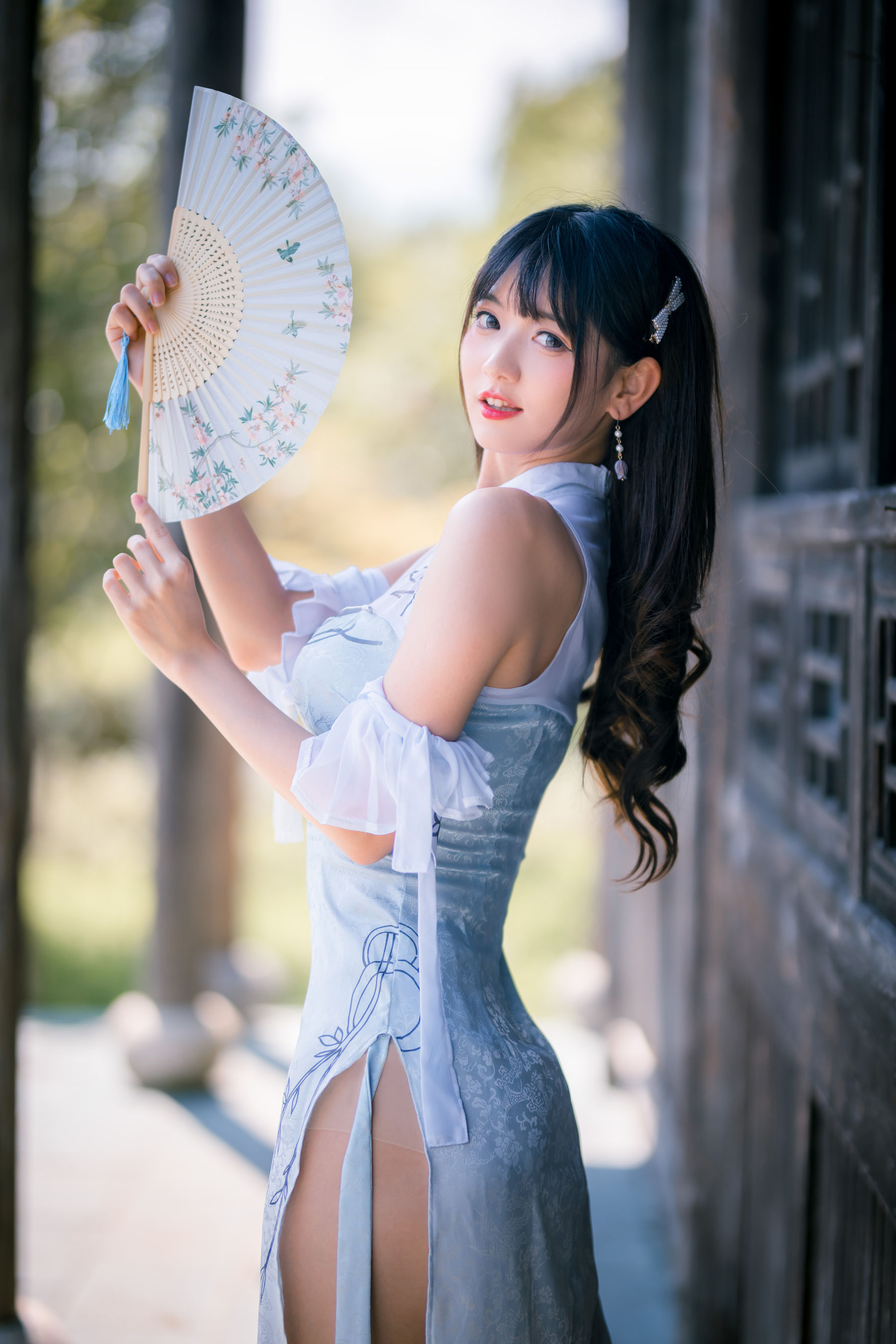 图片[3] - 陆卿卿kyokyo - 蓝色旗袍 [24P] - 机器猫次元 - 机器猫次元