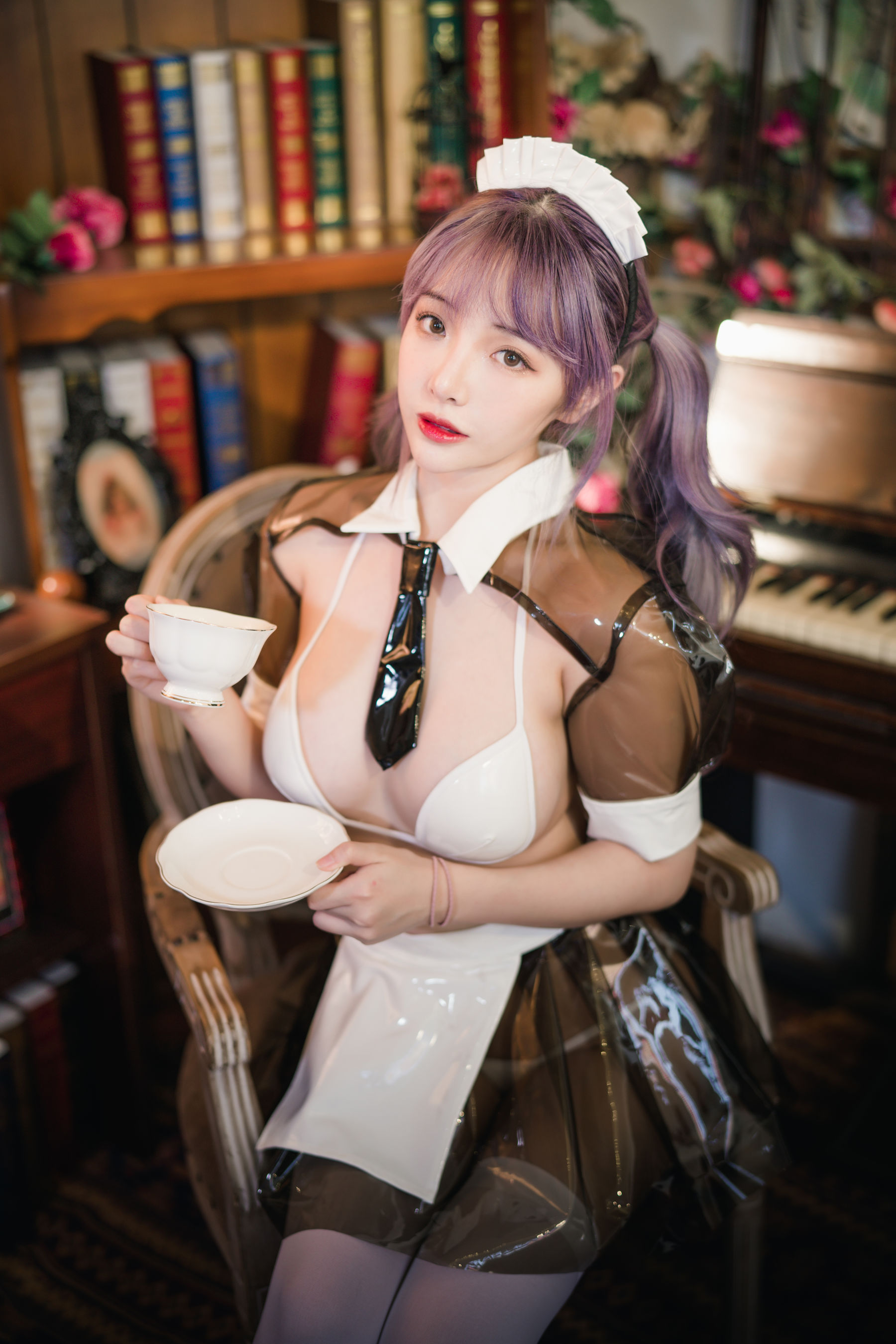 图片[8] - 雯妹不讲道理 - 透明皮衣女仆 [18P] - 机器猫次元 - 机器猫次元