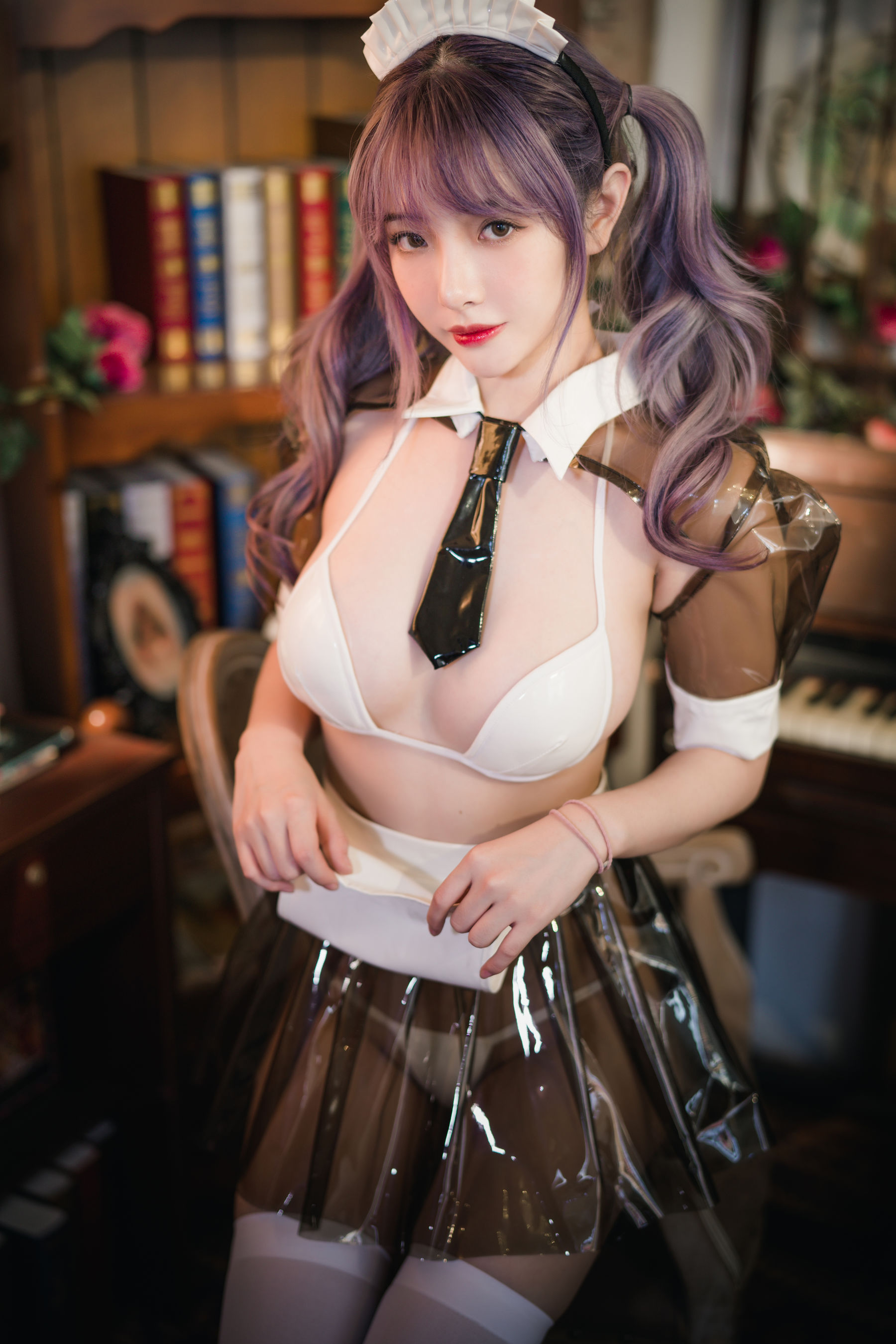 图片[2] - 雯妹不讲道理 - 透明皮衣女仆 [18P] - 机器猫次元 - 机器猫次元