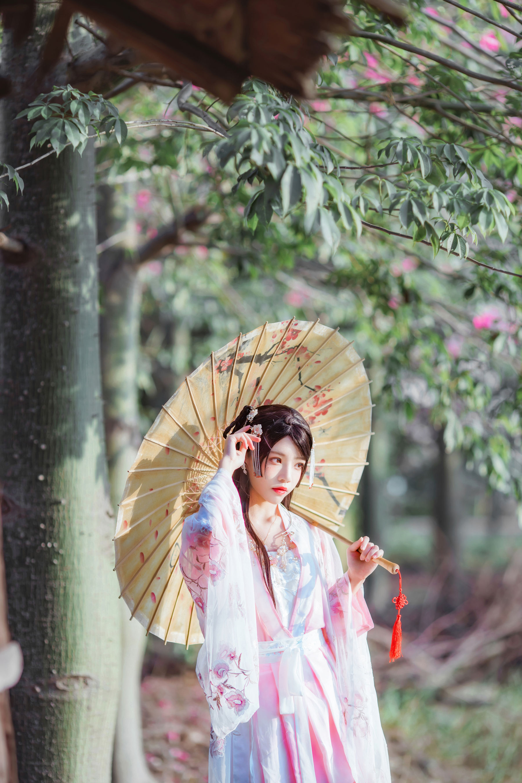 图片[3] - 桜桃喵 - 温柔之汉服桃花 [15P] - 机器猫次元 - 机器猫次元