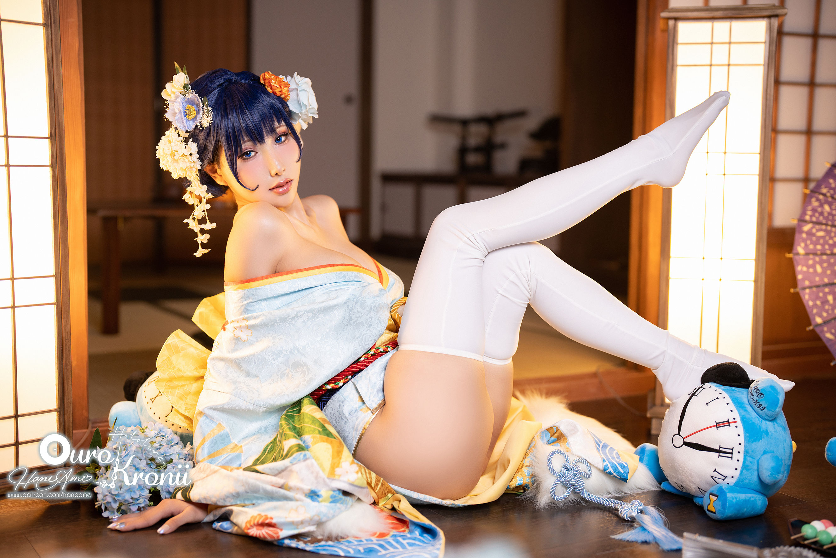 图片[3] - 雨波_HaneAme - Hololive Kronii 時間 Kimono [26P] - 机器猫次元 - 机器猫次元