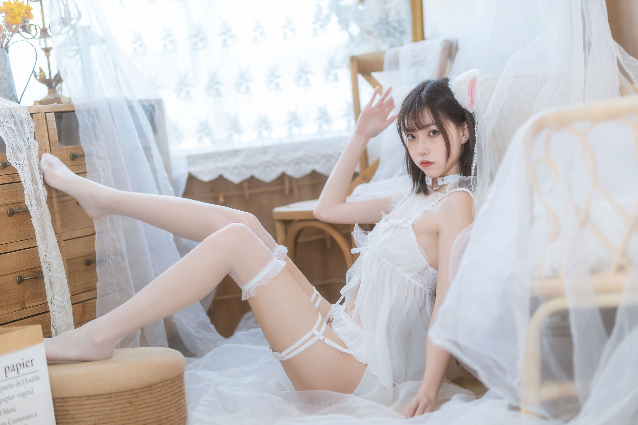 图片[4] - 许岚 - 少女白色裙 [41P] - 机器猫次元 - 机器猫次元