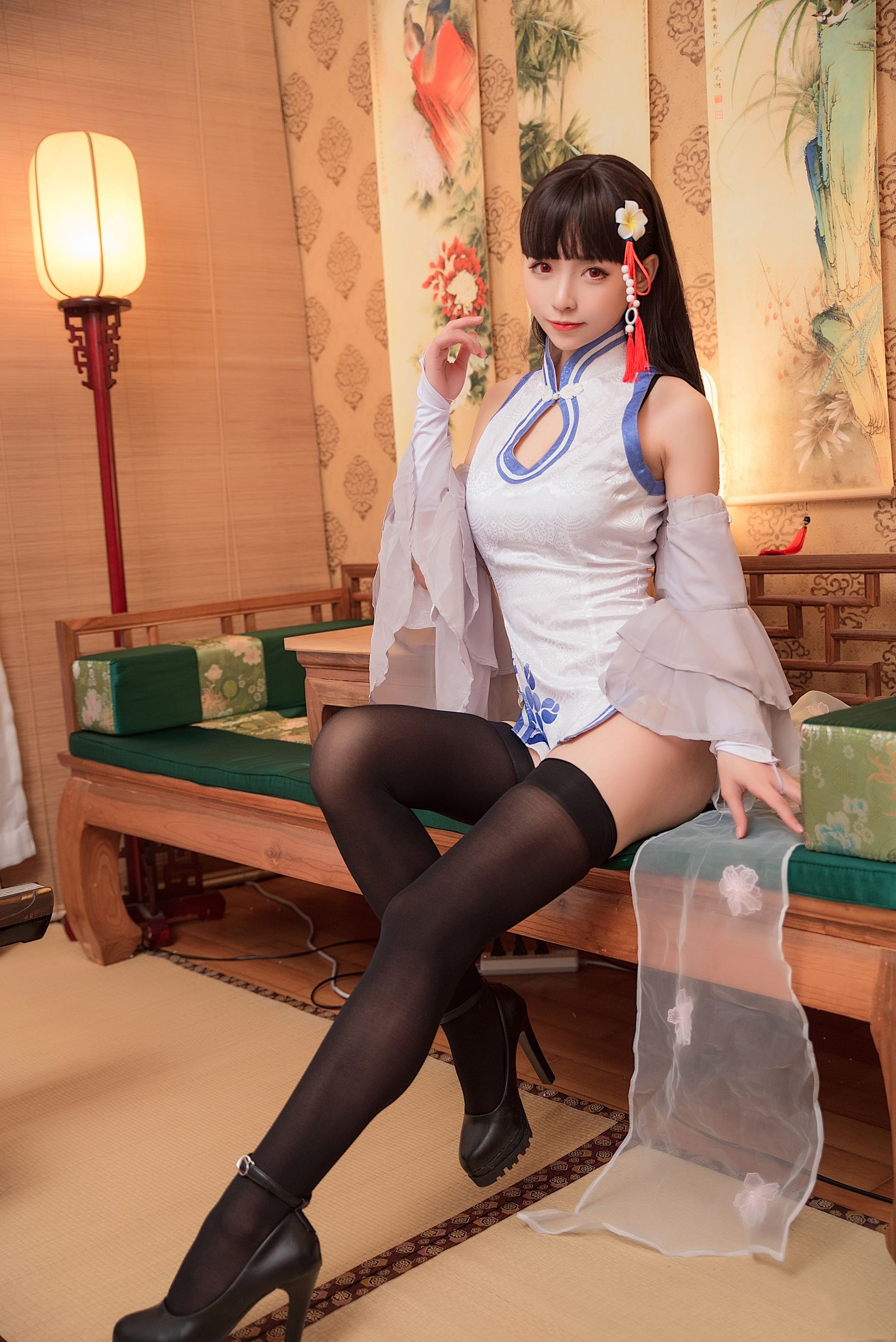 图片[1] - 大大卷卷小卷 - 黑丝旗袍 [8P] - 机器猫次元 - 机器猫次元
