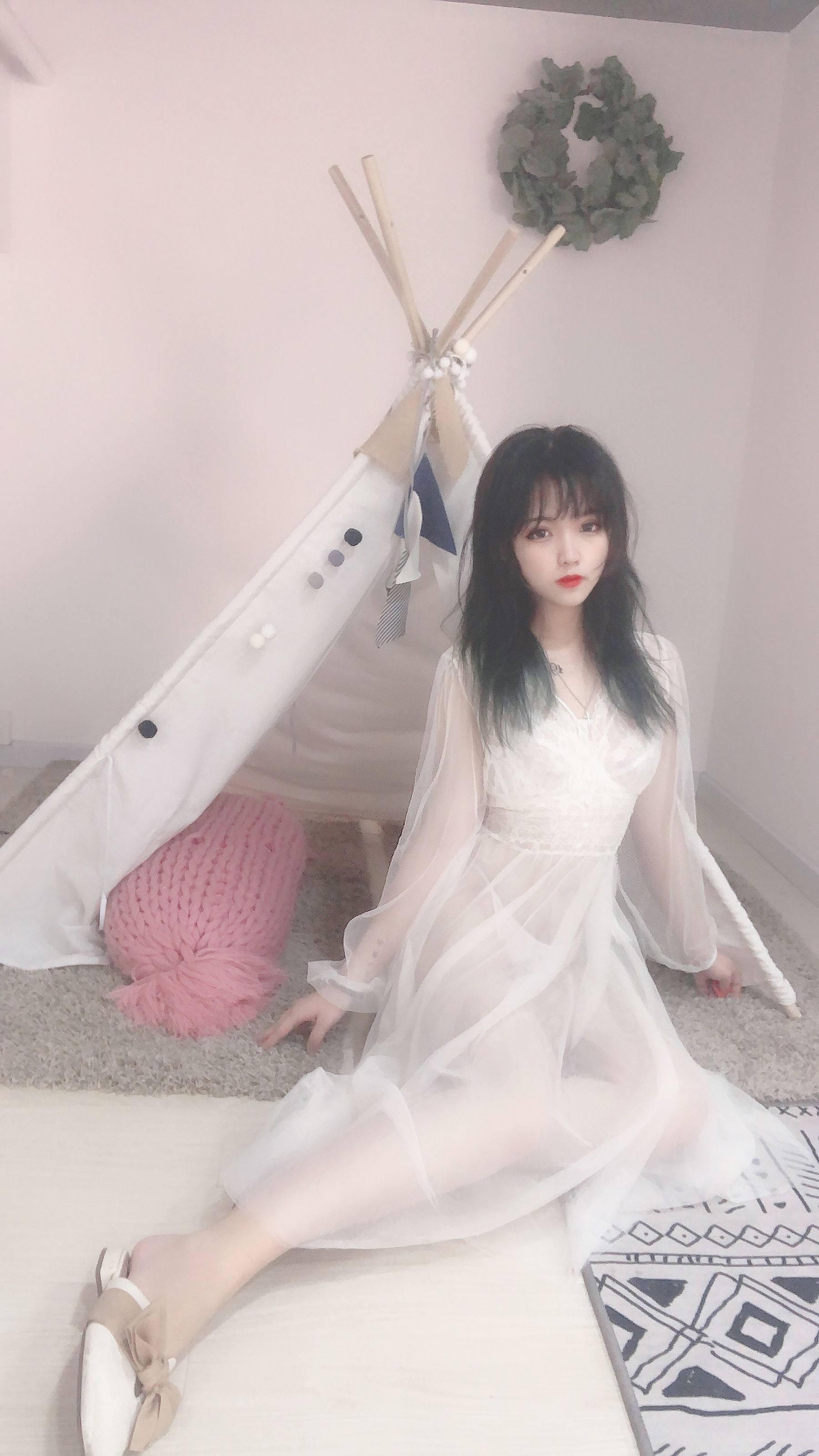 图片[1] - 安妮 - 白色纱裙 [34P] - 机器猫次元 - 机器猫次元