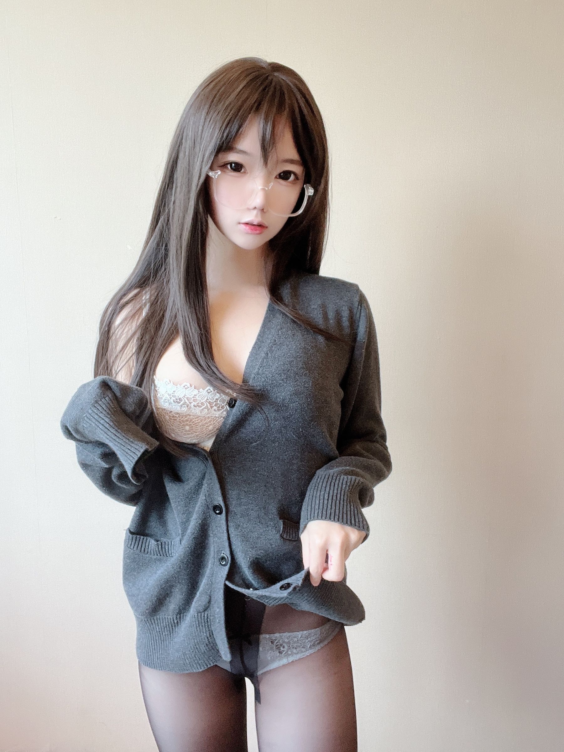 图片[8] - 莉犬酱 - 黑丝白蕾丝 [51P] - 机器猫次元 - 机器猫次元
