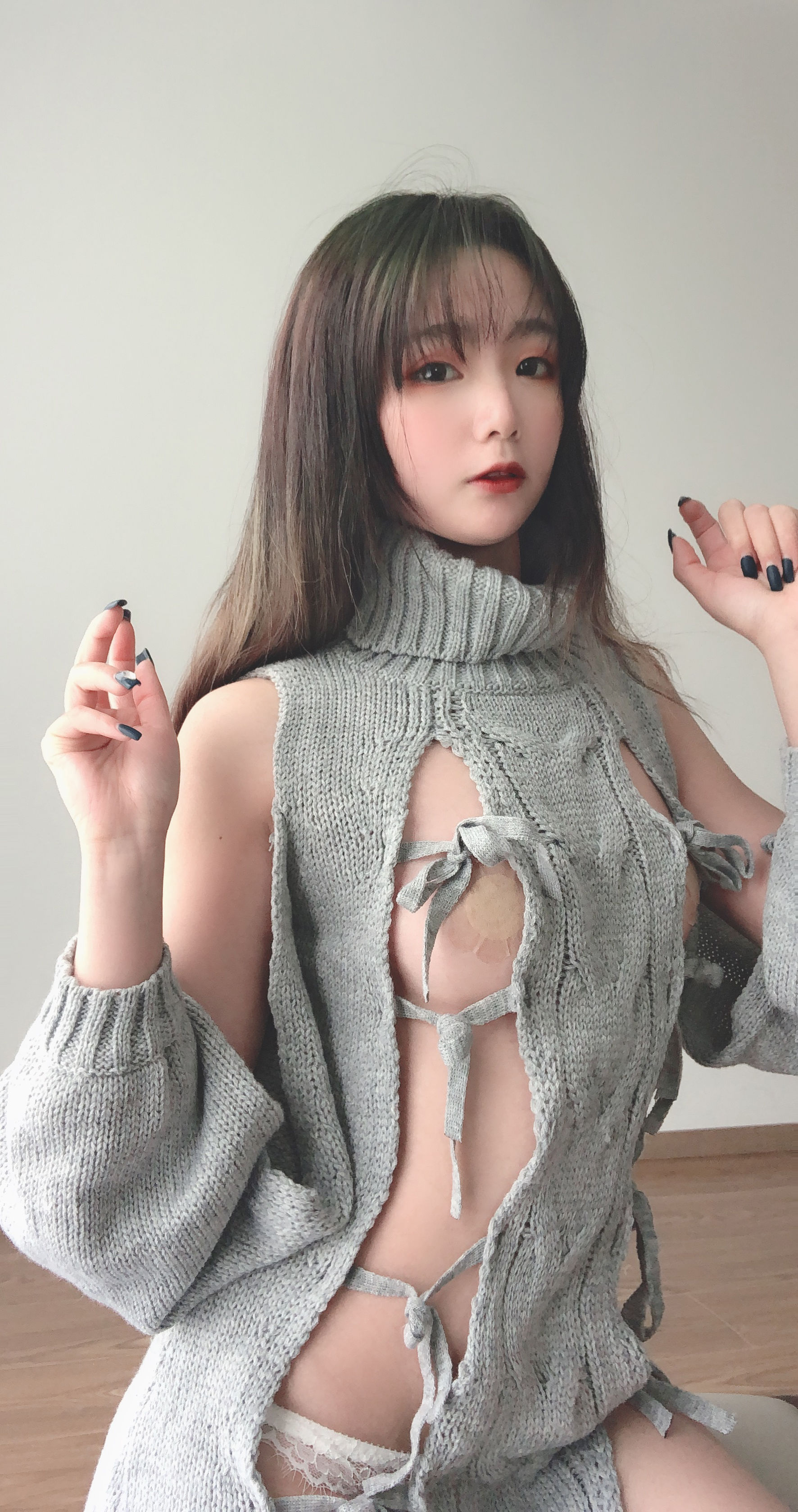 图片[1] - 是青水 露背毛衣 [14P] - 机器猫次元 - 机器猫次元
