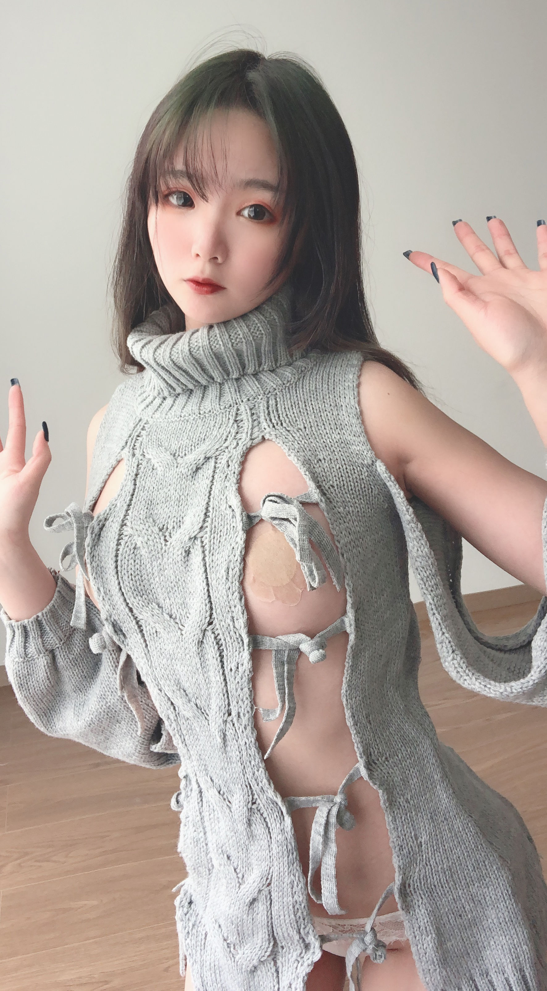 图片[3] - 是青水 露背毛衣 [14P] - 机器猫次元 - 机器猫次元