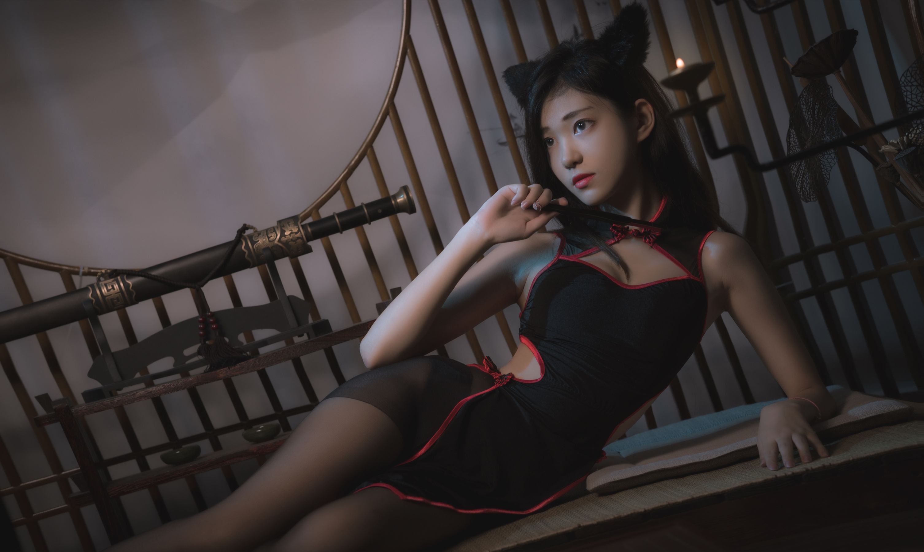 图片[3] - 南桃Momoko 黑旗袍 [25P] - 机器猫次元 - 机器猫次元