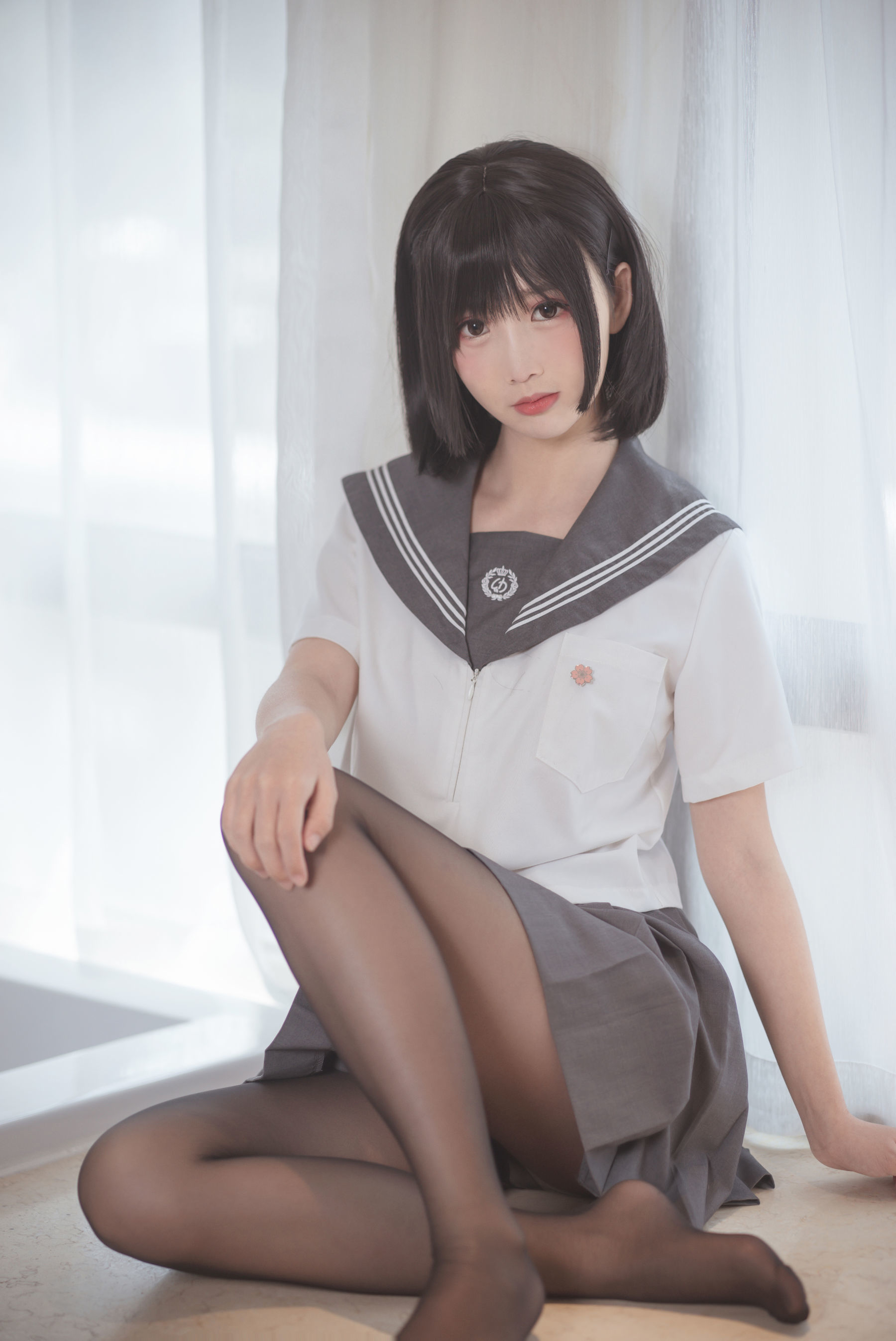 图片[1] - 面饼仙儿 - 脑内少女 黑丝JK [25P] - 机器猫次元 - 机器猫次元