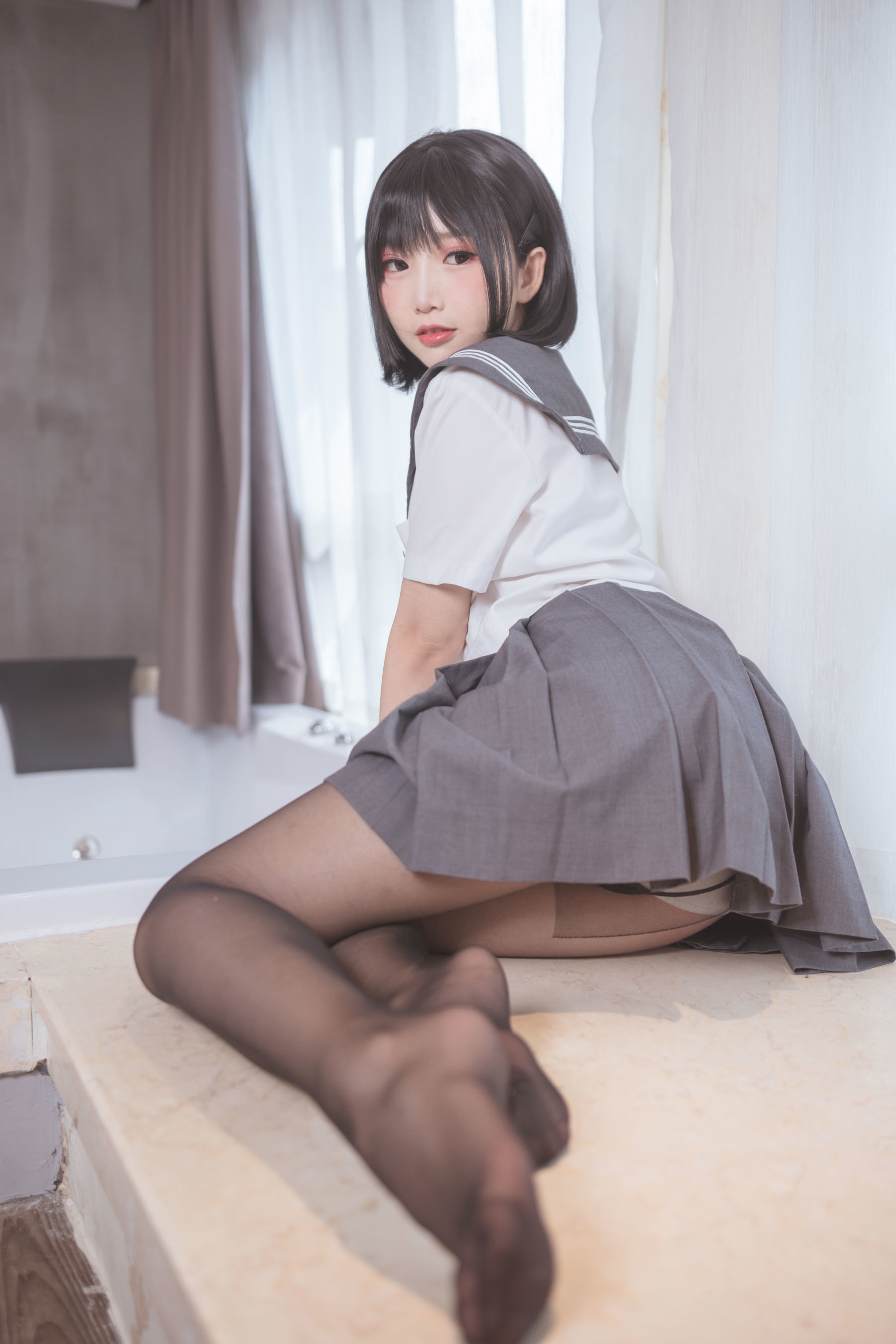 图片[4] - 面饼仙儿 - 脑内少女 黑丝JK [25P] - 机器猫次元 - 机器猫次元