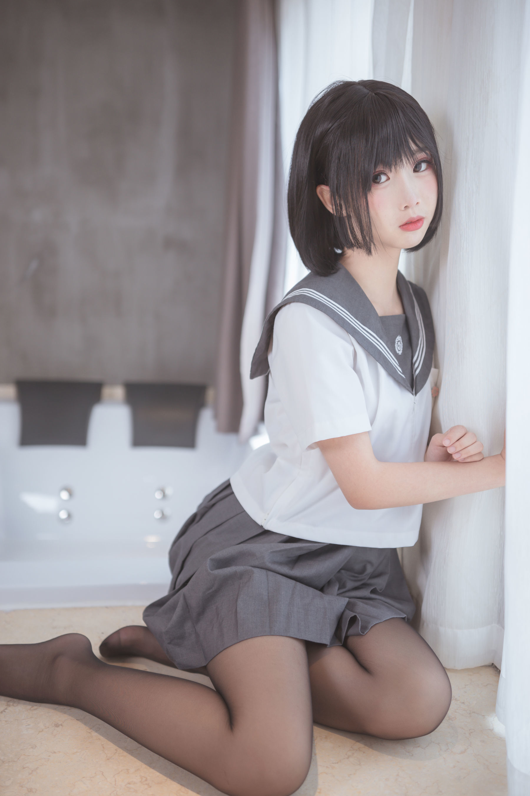 图片[2] - 面饼仙儿 - 脑内少女 黑丝JK [25P] - 机器猫次元 - 机器猫次元