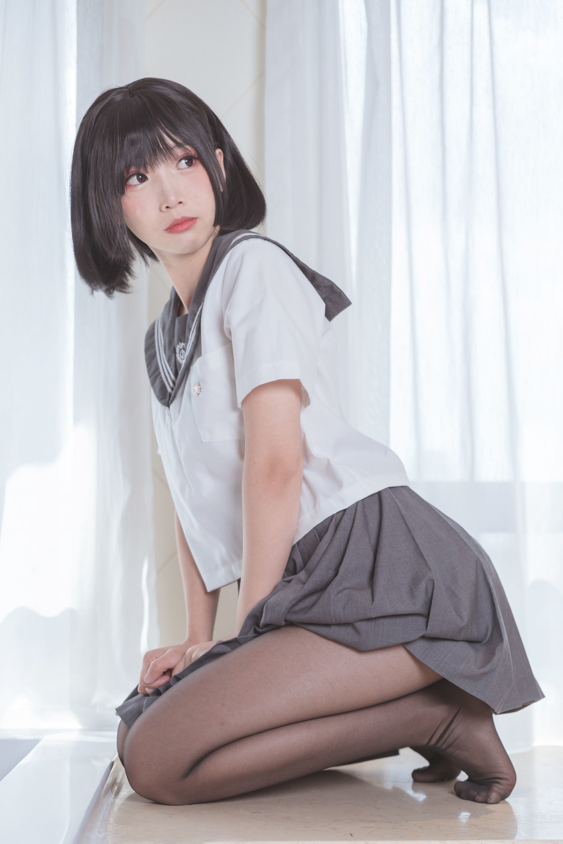 图片[7] - 面饼仙儿 - 脑内少女 黑丝JK [25P] - 机器猫次元 - 机器猫次元