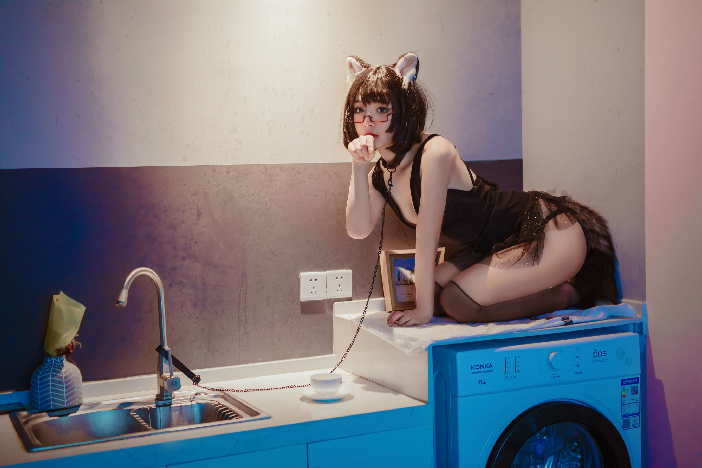 图片[3] - yuuhui玉汇 - 猫猫头黑裙子 [10P] - 机器猫次元 - 机器猫次元