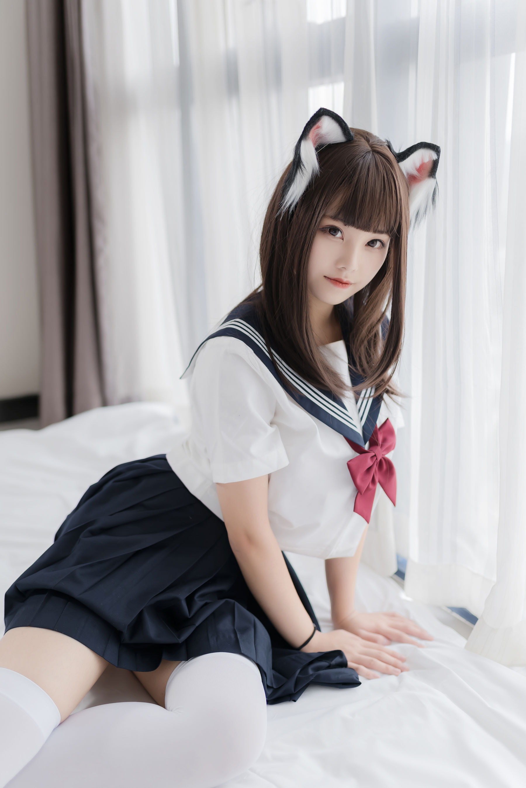 图片[1] - 蜜汁猫裘 猫耳JK [40P] - 机器猫次元 - 机器猫次元