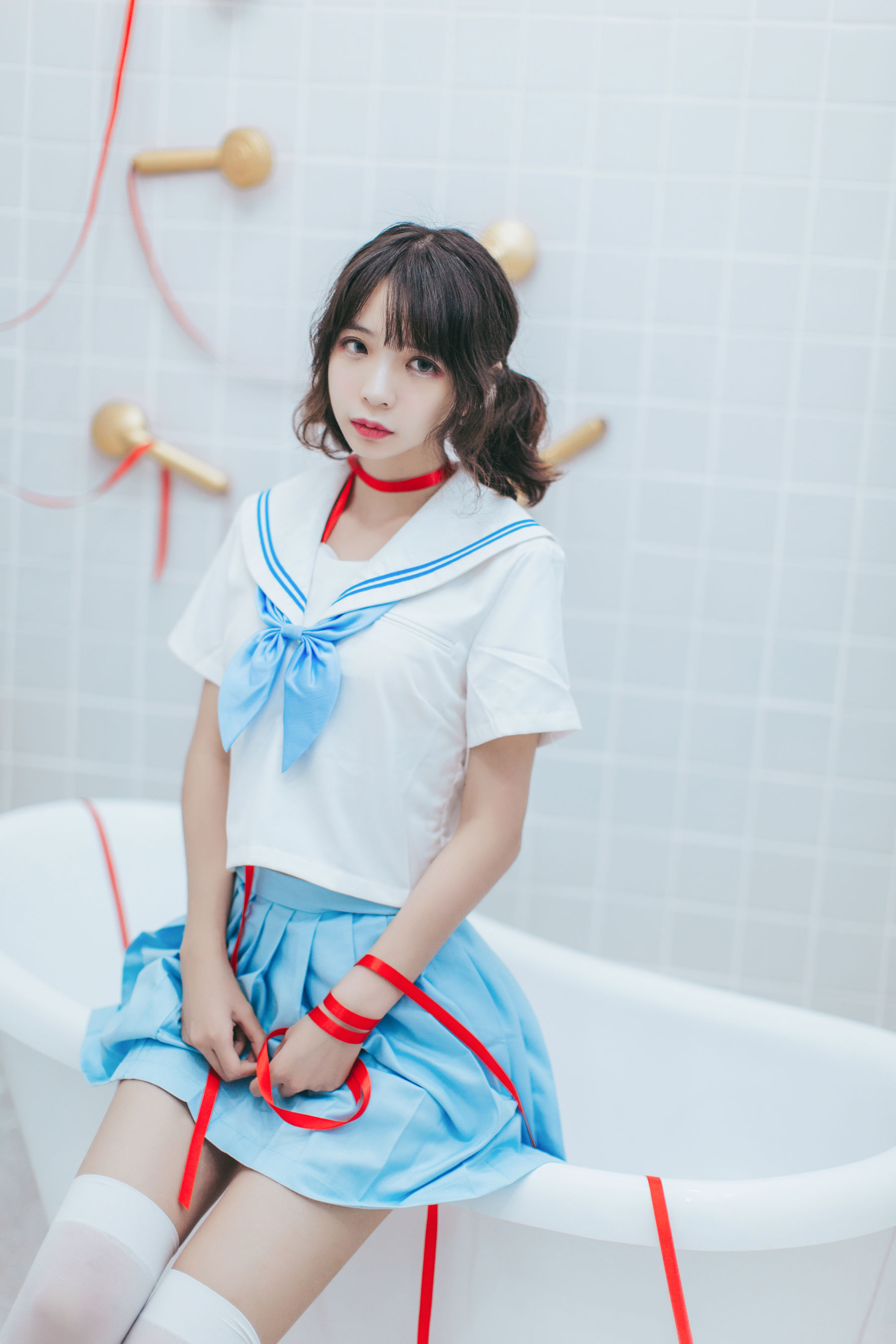 图片[6] - 疯猫ss - 浴室JK [21P] - 机器猫次元 - 机器猫次元