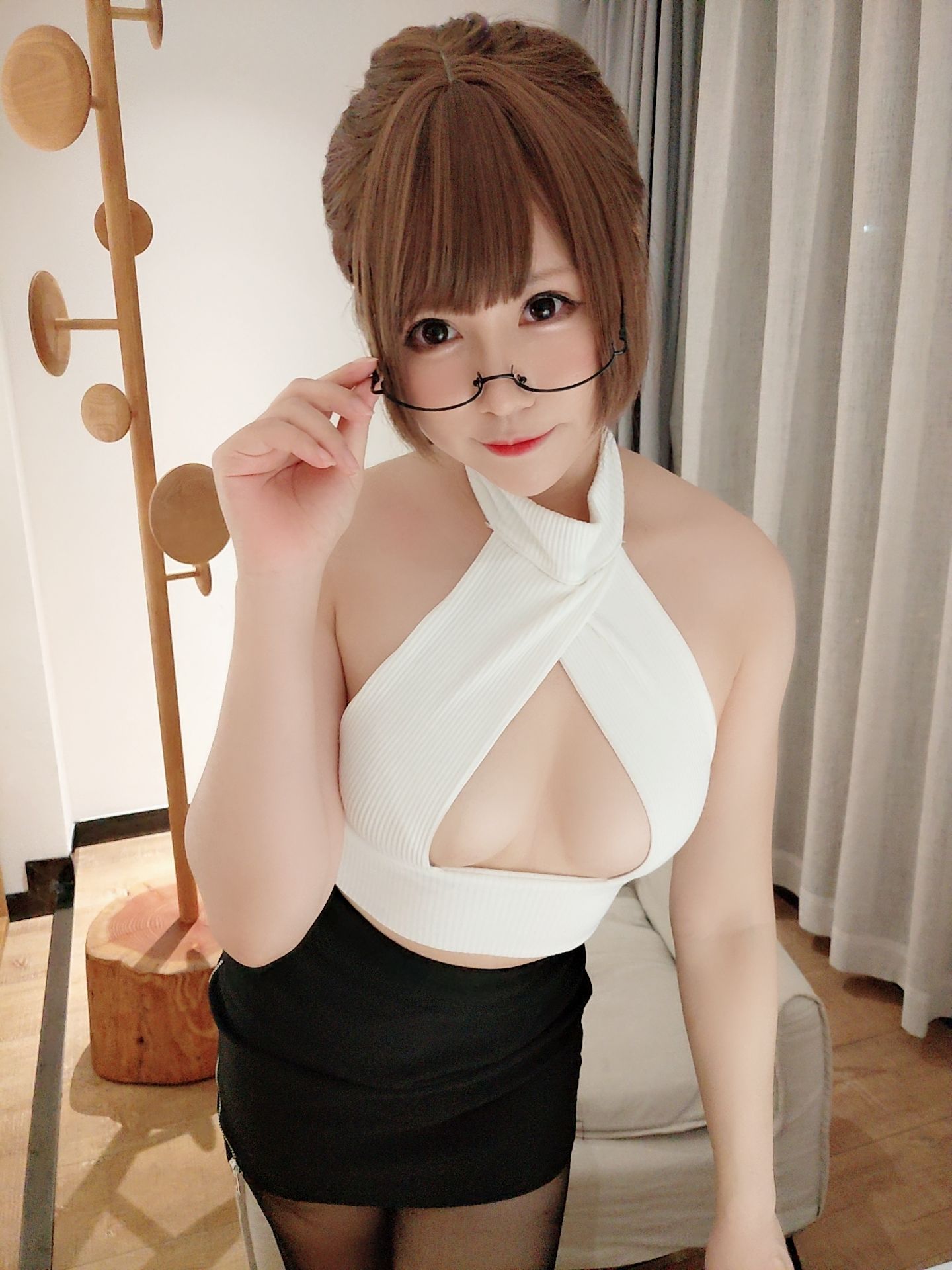 图片[1] - Nyako喵子 - 开胸黑丝 [18P] - 机器猫次元 - 机器猫次元