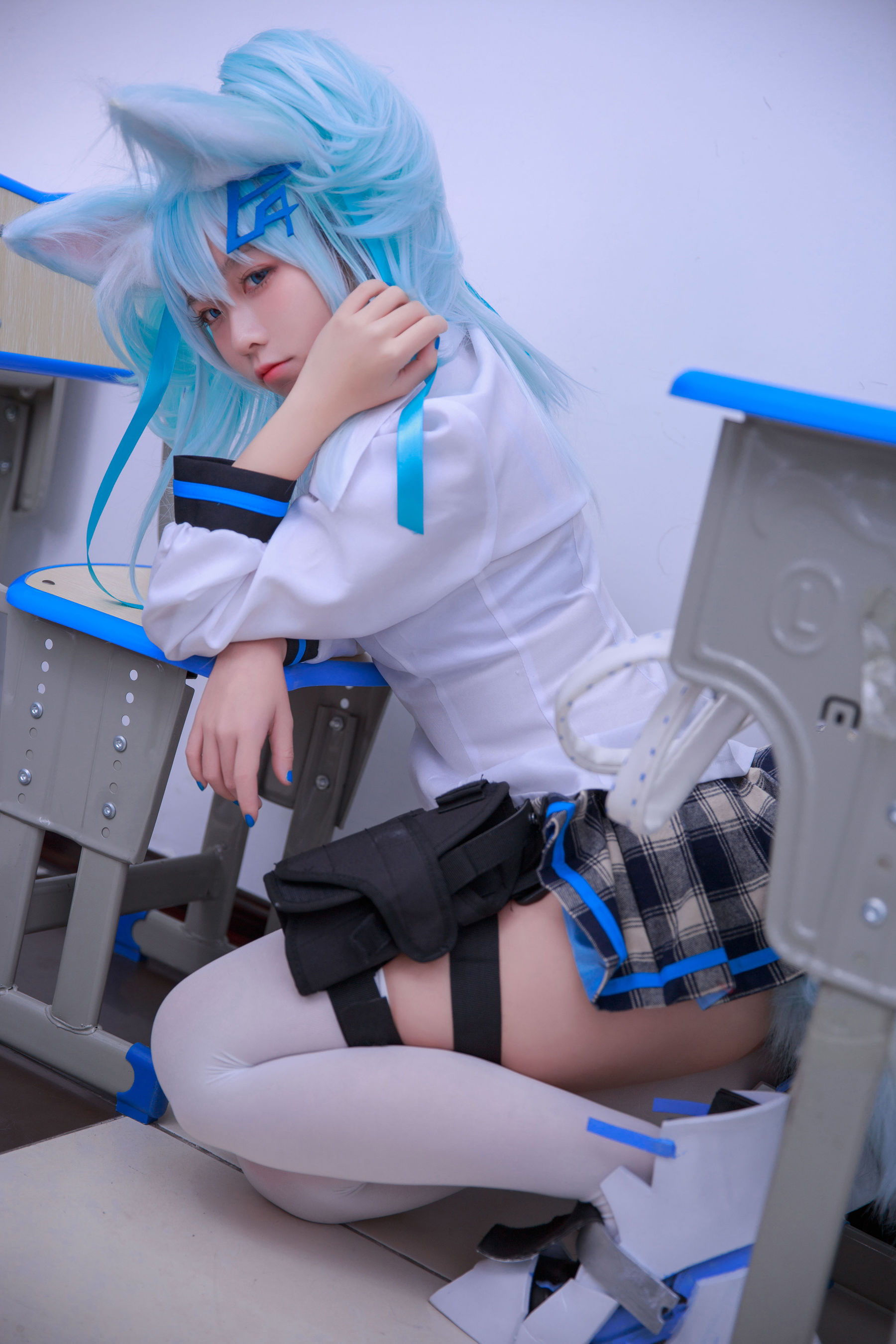 图片[4] - G44不会受伤 - 少女前线 PA15校服 [33P] - 机器猫次元 - 机器猫次元