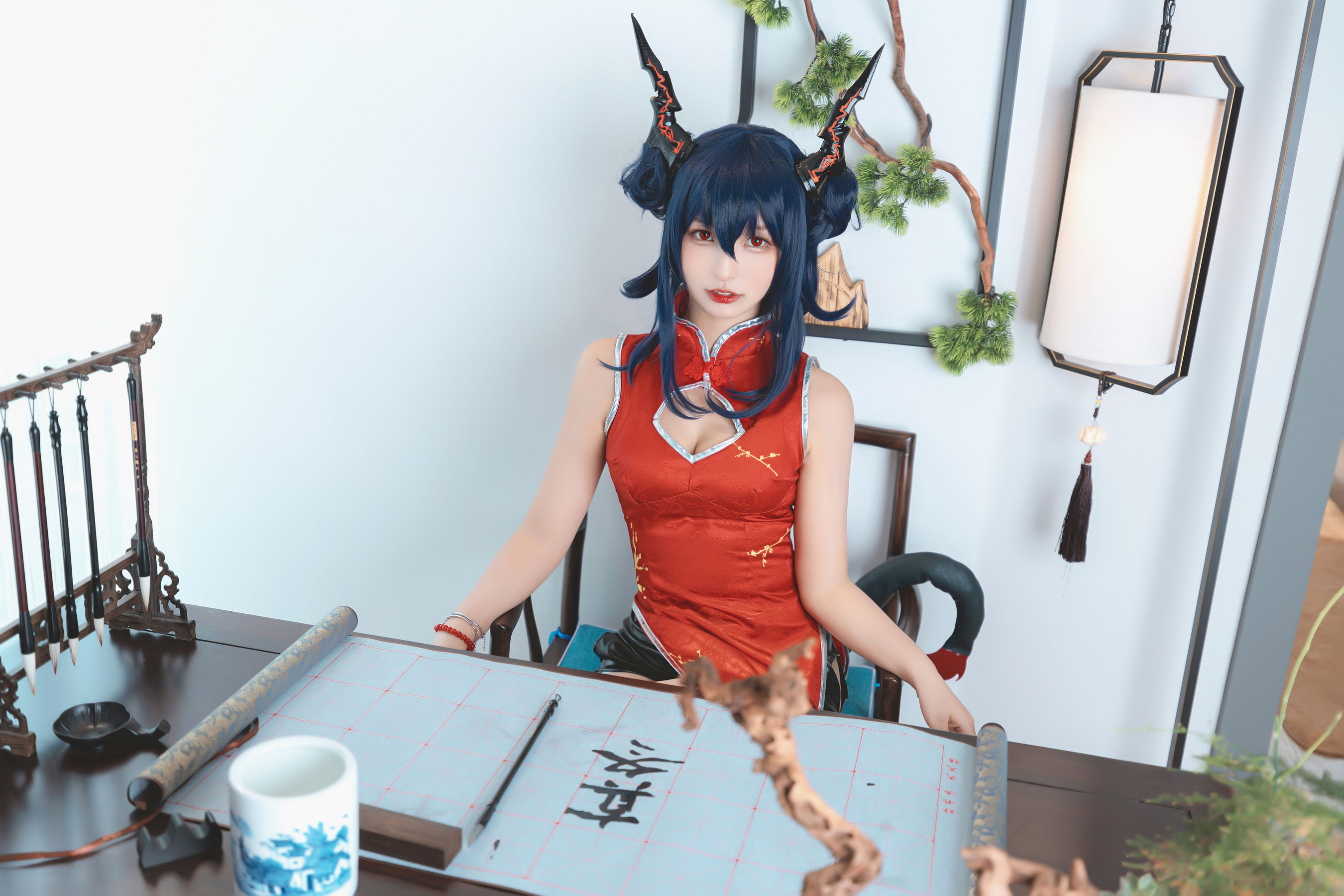 图片[1] - 神楽坂真冬 - 旗袍魔女 [75P] - 机器猫次元 - 机器猫次元