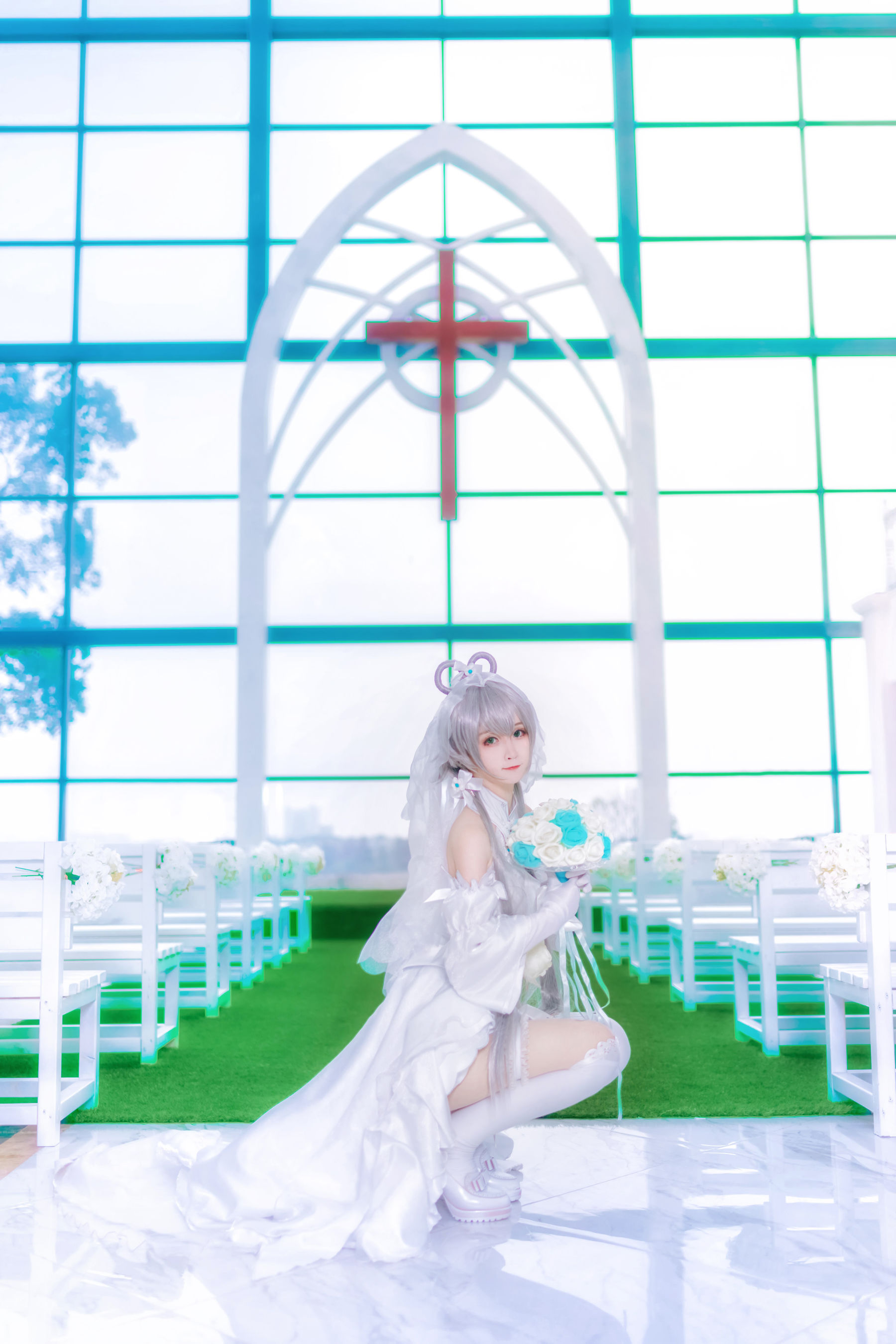 图片[1] - yui金鱼 洛天依婚纱 [8P] - 机器猫次元 - 机器猫次元