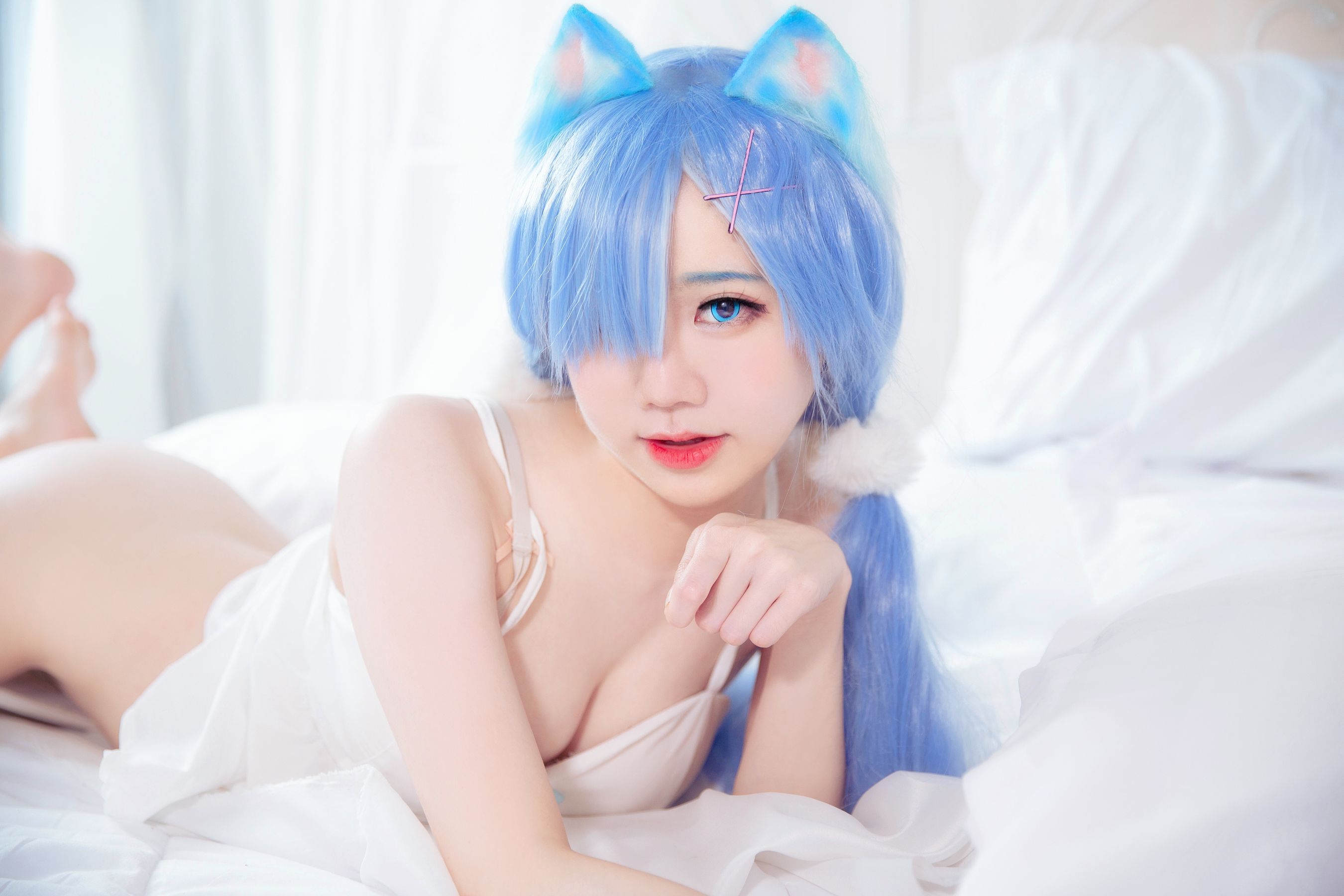 图片[2] - Sally Dorasnow - Rem White Kitty [49P] - 机器猫次元 - 机器猫次元