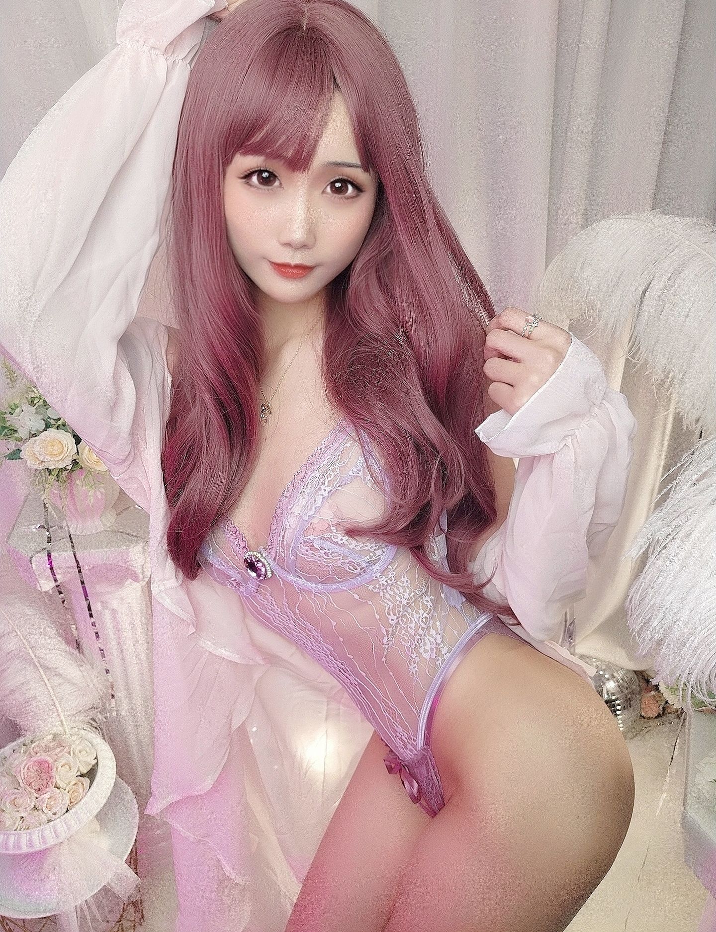 图片[5] - 晓美嫣 - (圣诞自拍)紫色迷情 [10P] - 机器猫次元 - 机器猫次元