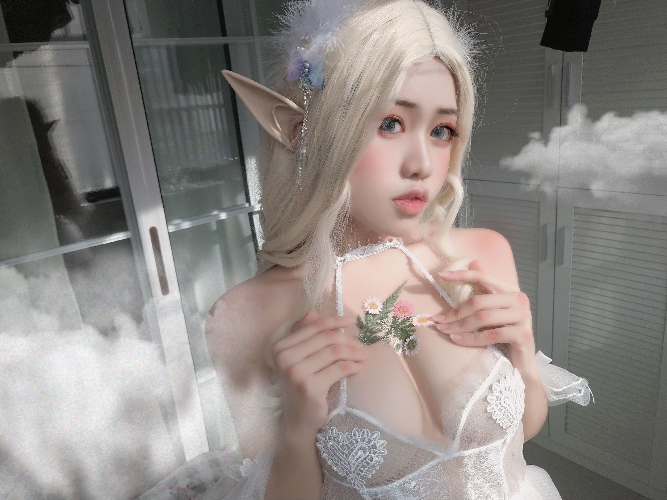 图片[8] - 一笑芳香沁写真 少女与花 [25P] - 机器猫次元 - 机器猫次元