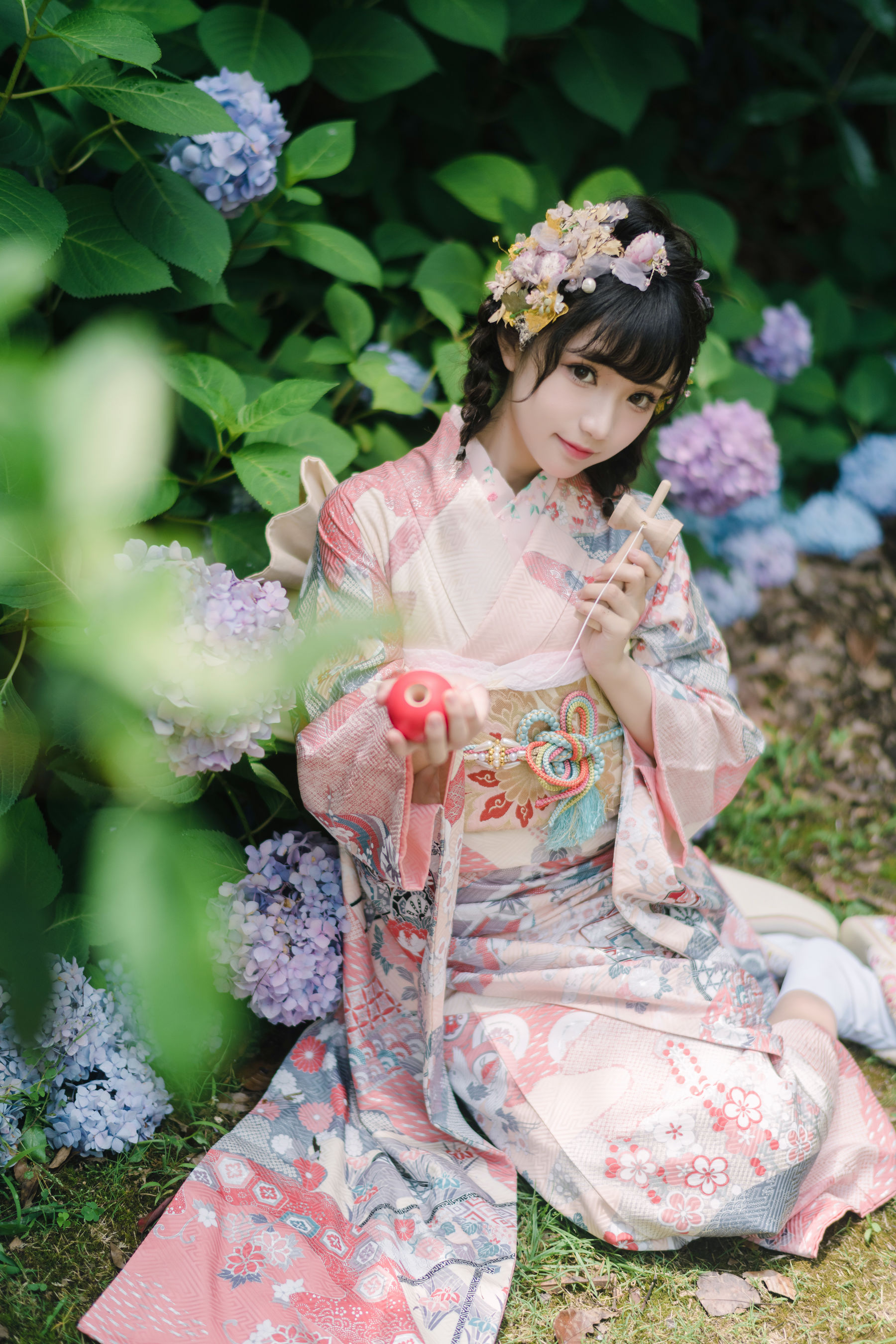 图片[4] - 花柒Hana - 绣球花和服 [18P] - 机器猫次元 - 机器猫次元
