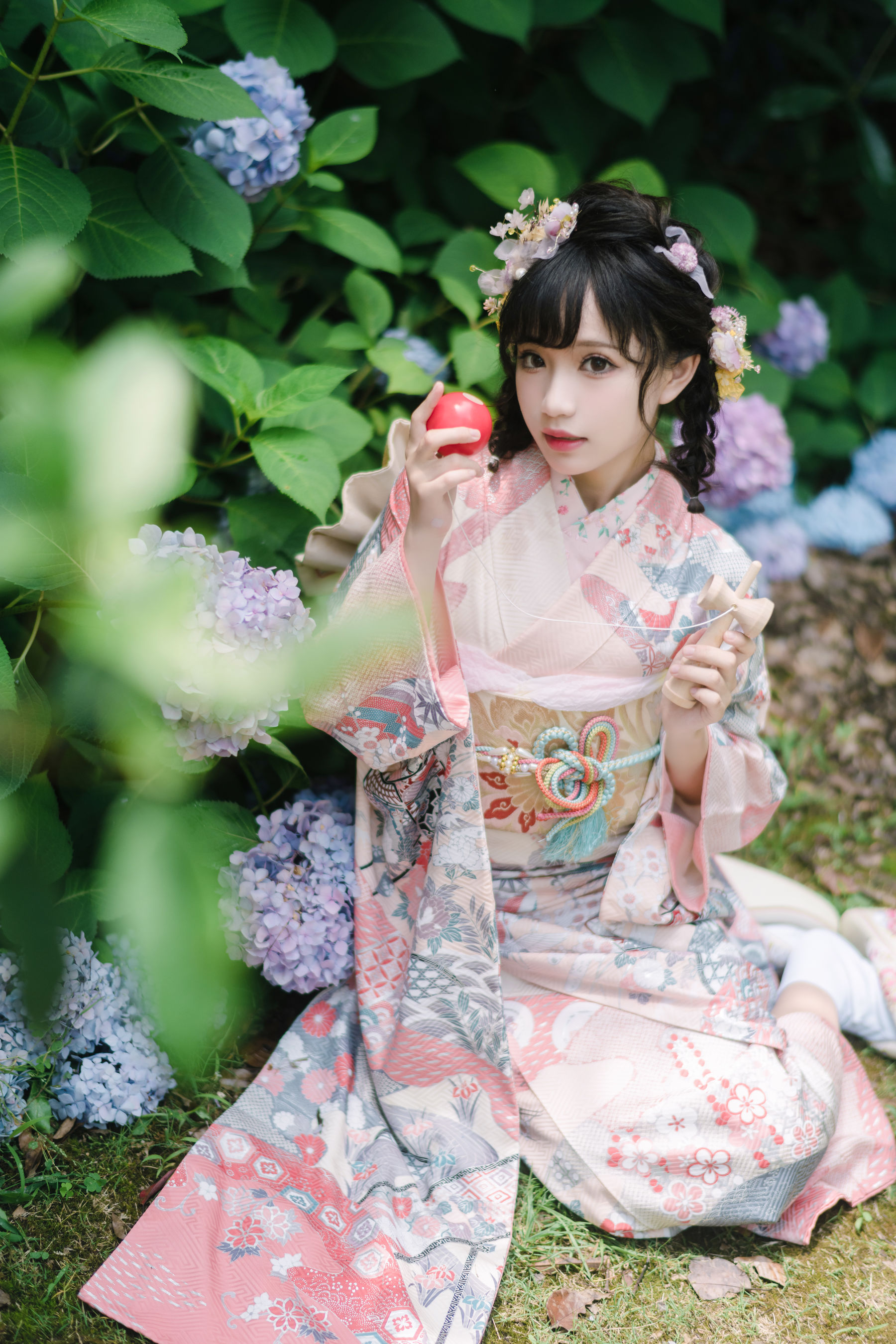 图片[3] - 花柒Hana - 绣球花和服 [18P] - 机器猫次元 - 机器猫次元
