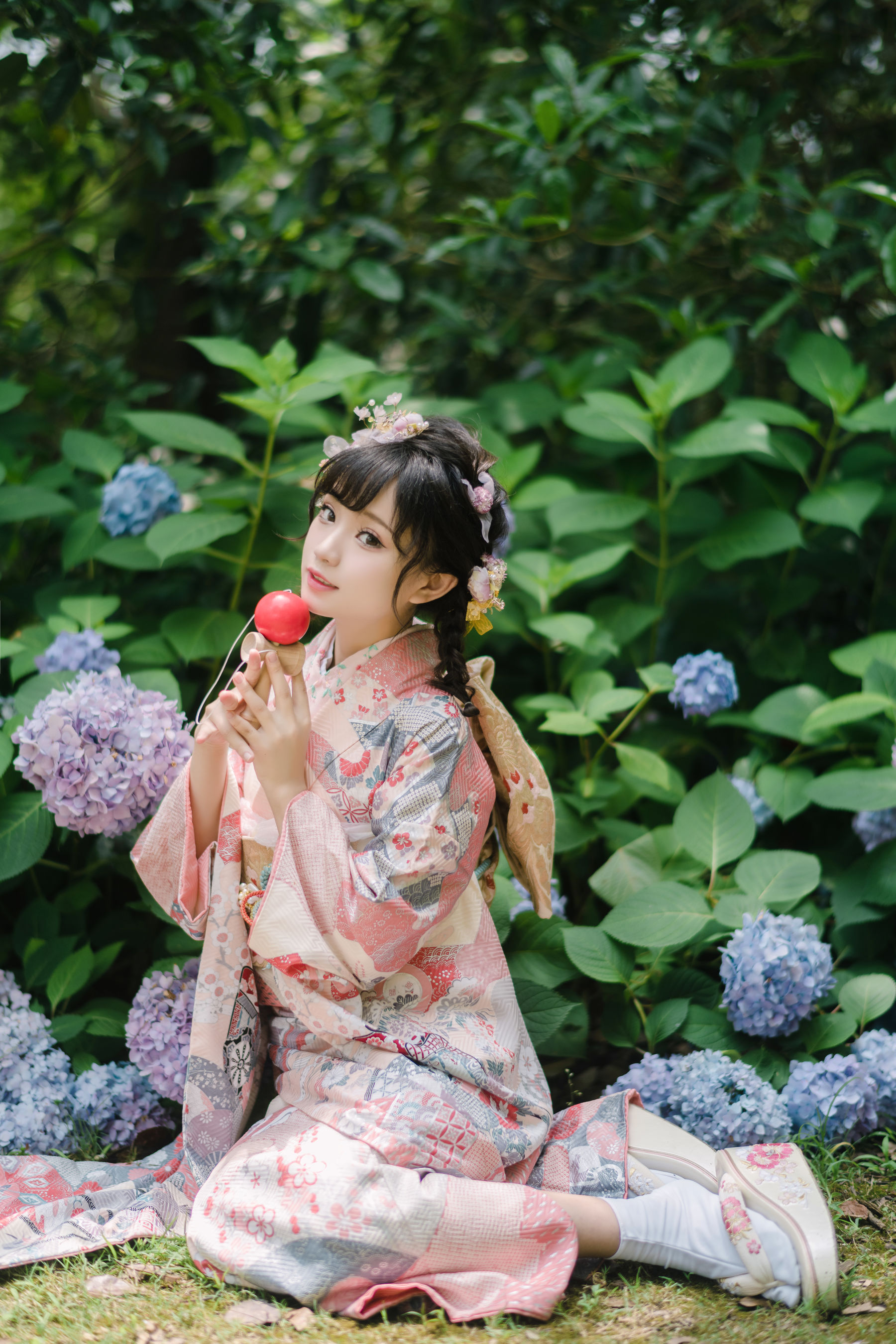 图片[6] - 花柒Hana - 绣球花和服 [18P] - 机器猫次元 - 机器猫次元