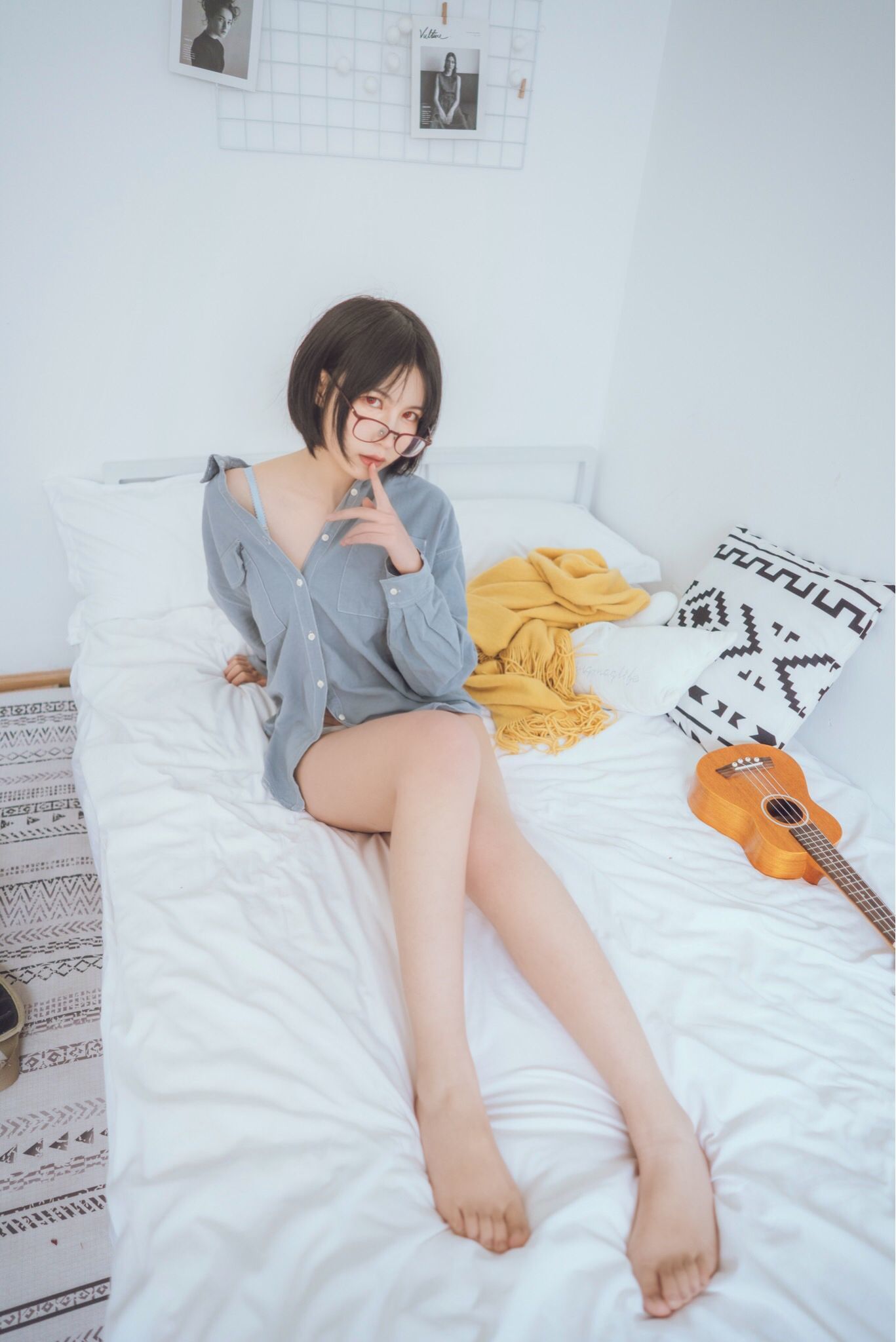 图片[5] - 逐月su 蓝色衬衫 [22P] - 机器猫次元 - 机器猫次元