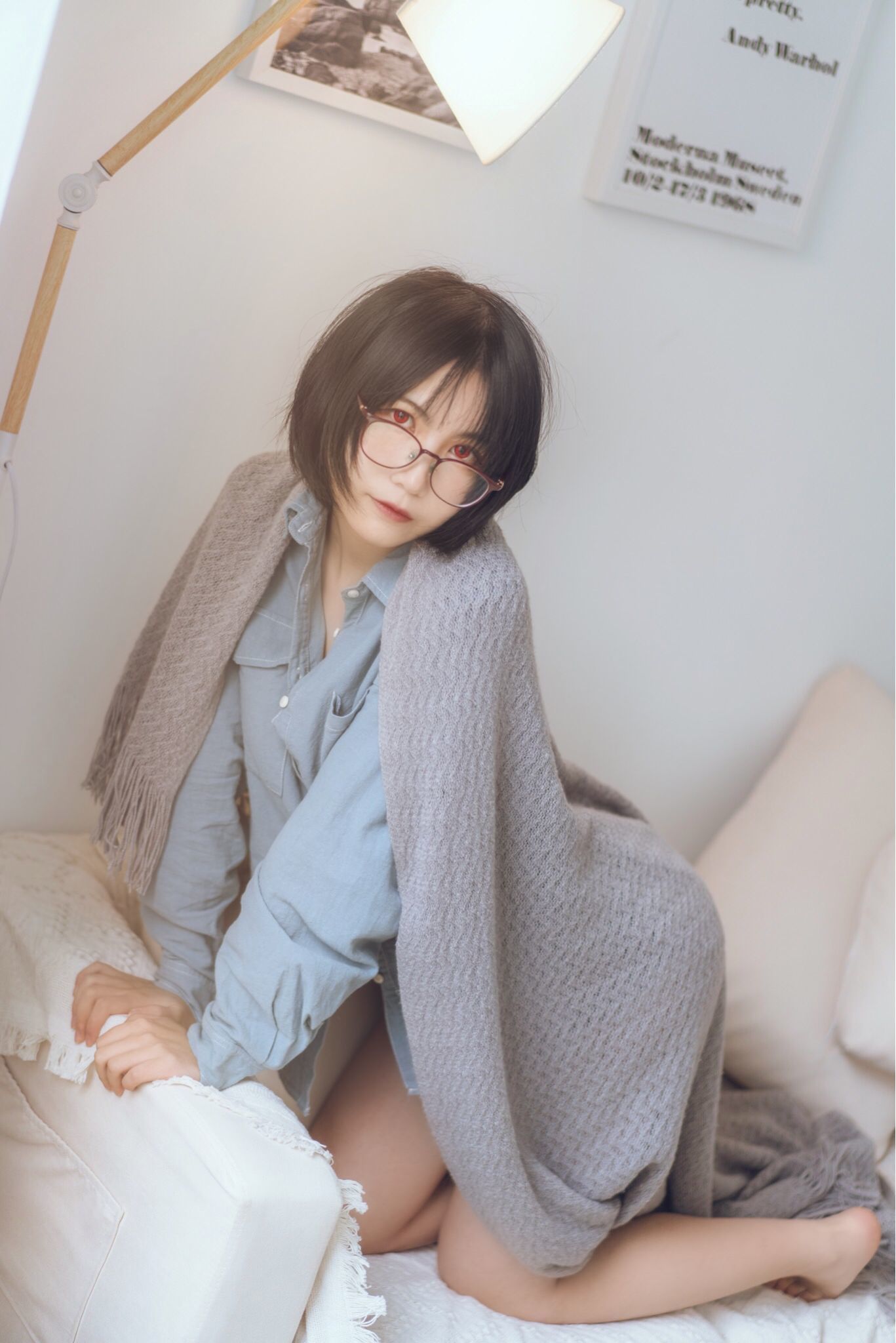 图片[7] - 逐月su 蓝色衬衫 [22P] - 机器猫次元 - 机器猫次元