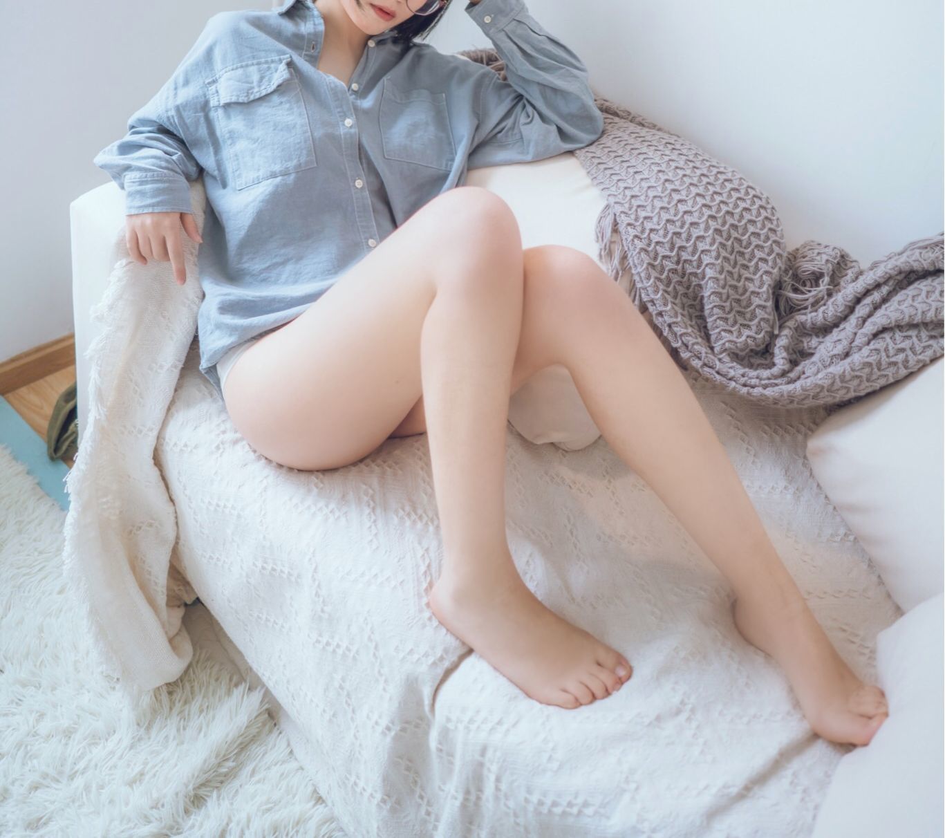 图片[2] - 逐月su 蓝色衬衫 [22P] - 机器猫次元 - 机器猫次元