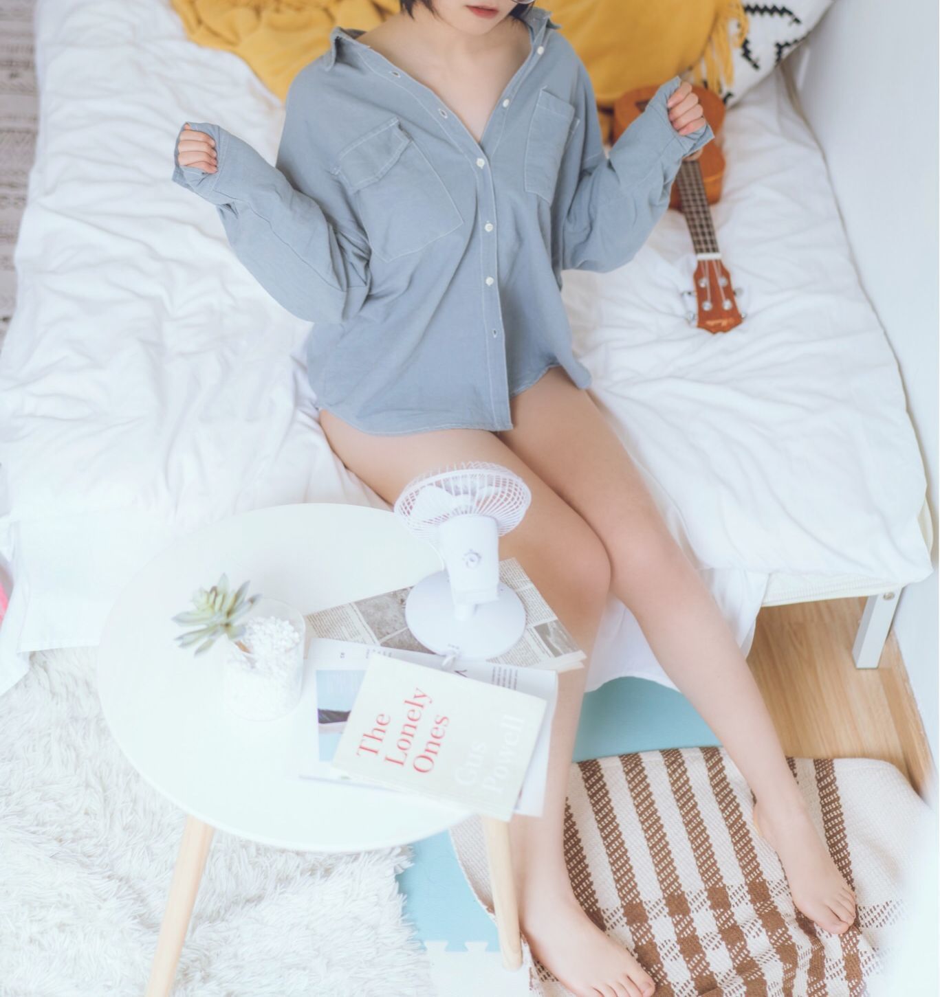 图片[6] - 逐月su 蓝色衬衫 [22P] - 机器猫次元 - 机器猫次元