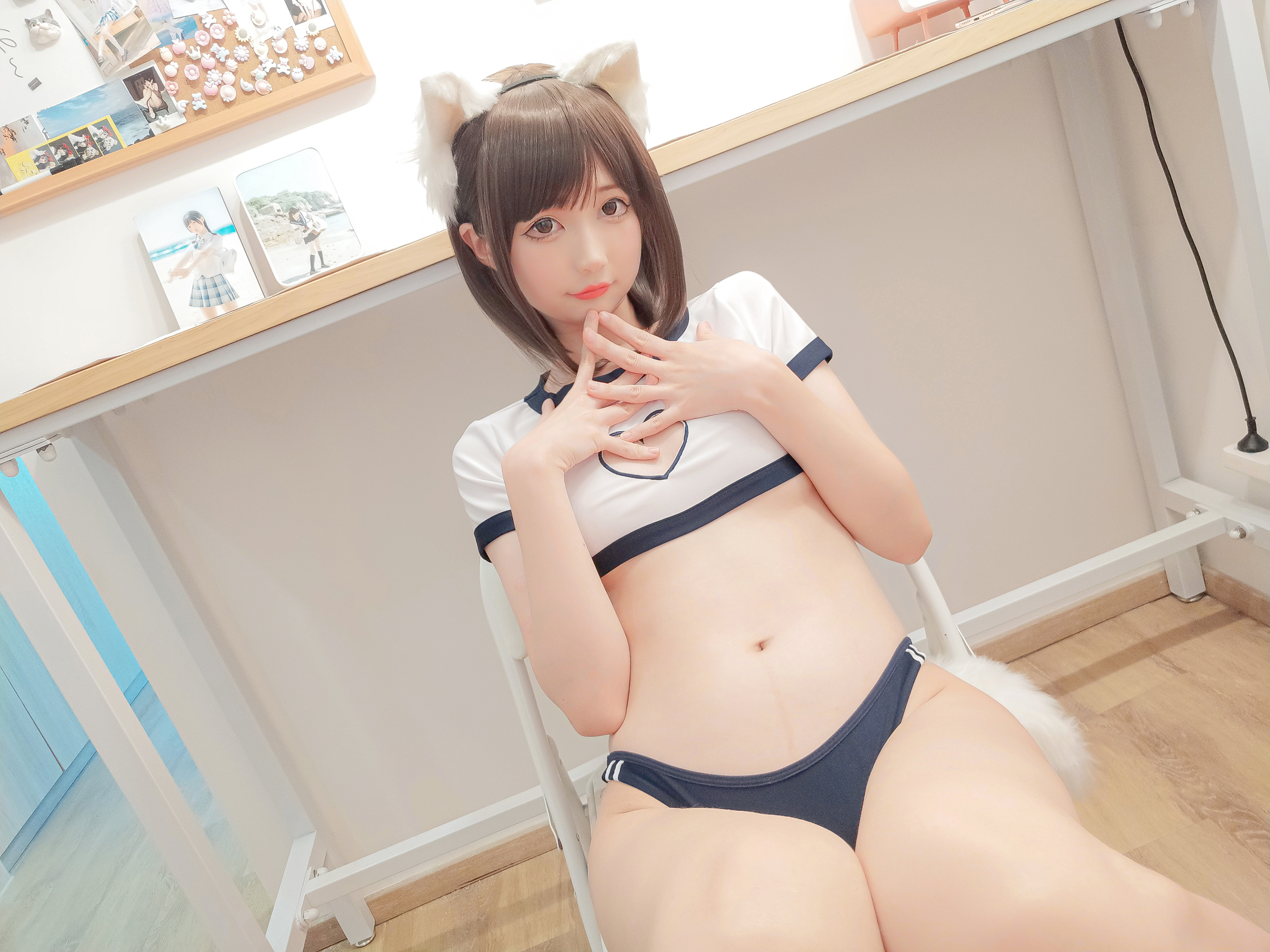 图片[4] - NAGISA魔物喵 - 猫の運動服 [19P] - 机器猫次元 - 机器猫次元