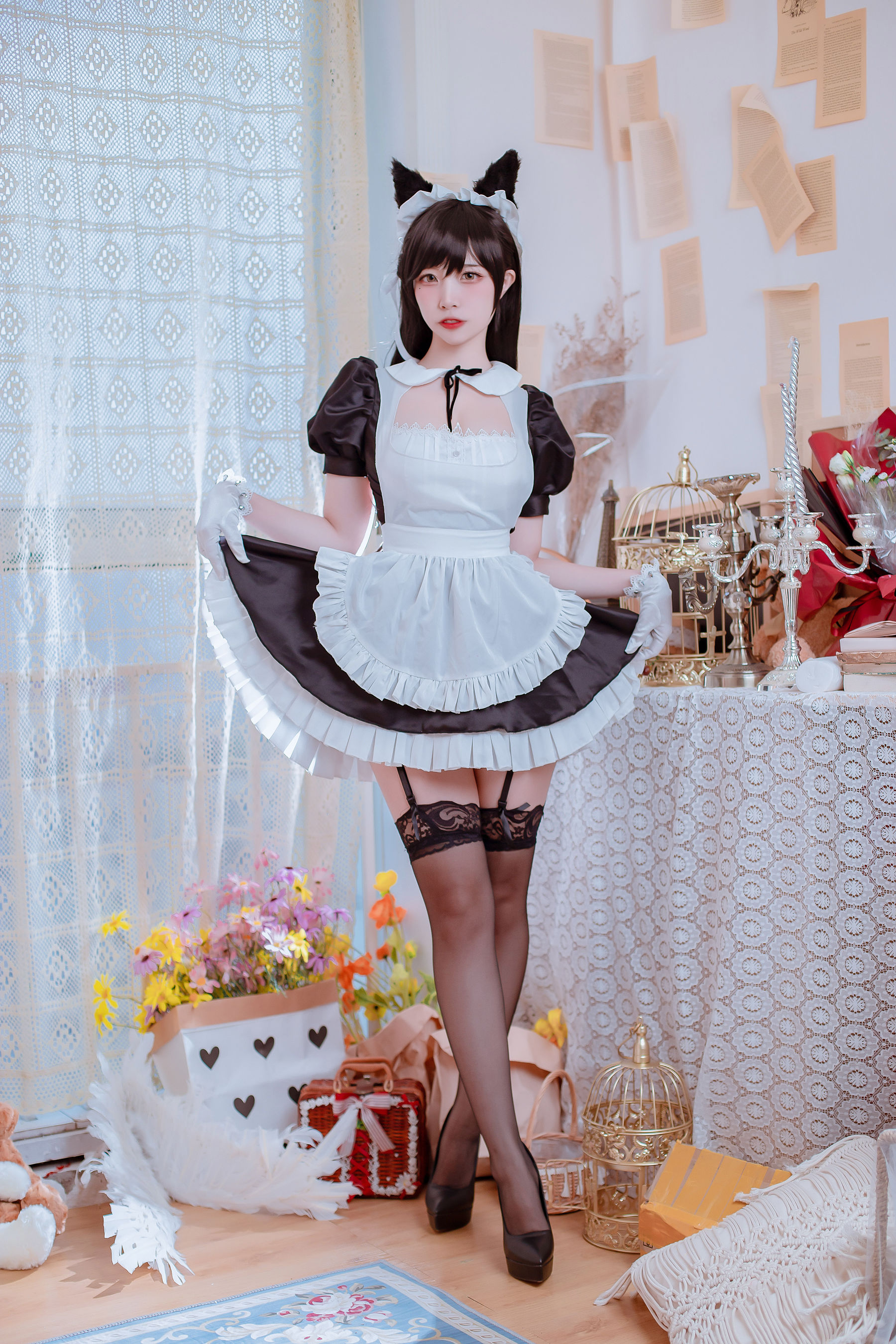 图片[1] - 二佐Nisa - 犬之眷之碧蓝爱宕 女仆 [19P] - 机器猫次元 - 机器猫次元