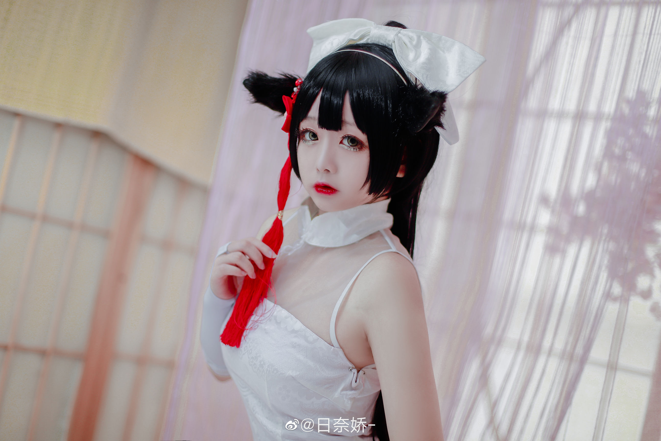图片[7] - 日奈娇 - 高雄獒红+白旗袍 [17P] - 机器猫次元 - 机器猫次元